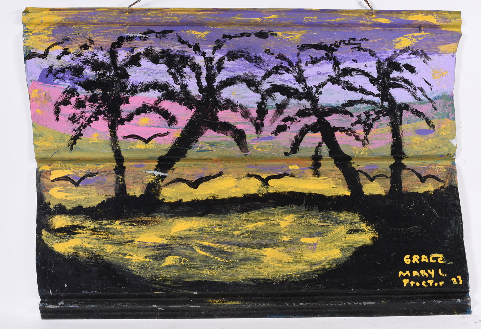 Mary Proctor Folk Art Painting (1 of 2)