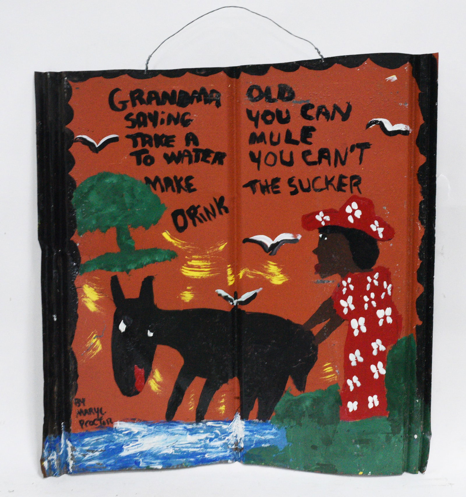 Mary Proctor Folk Art Painting (1 of 2)