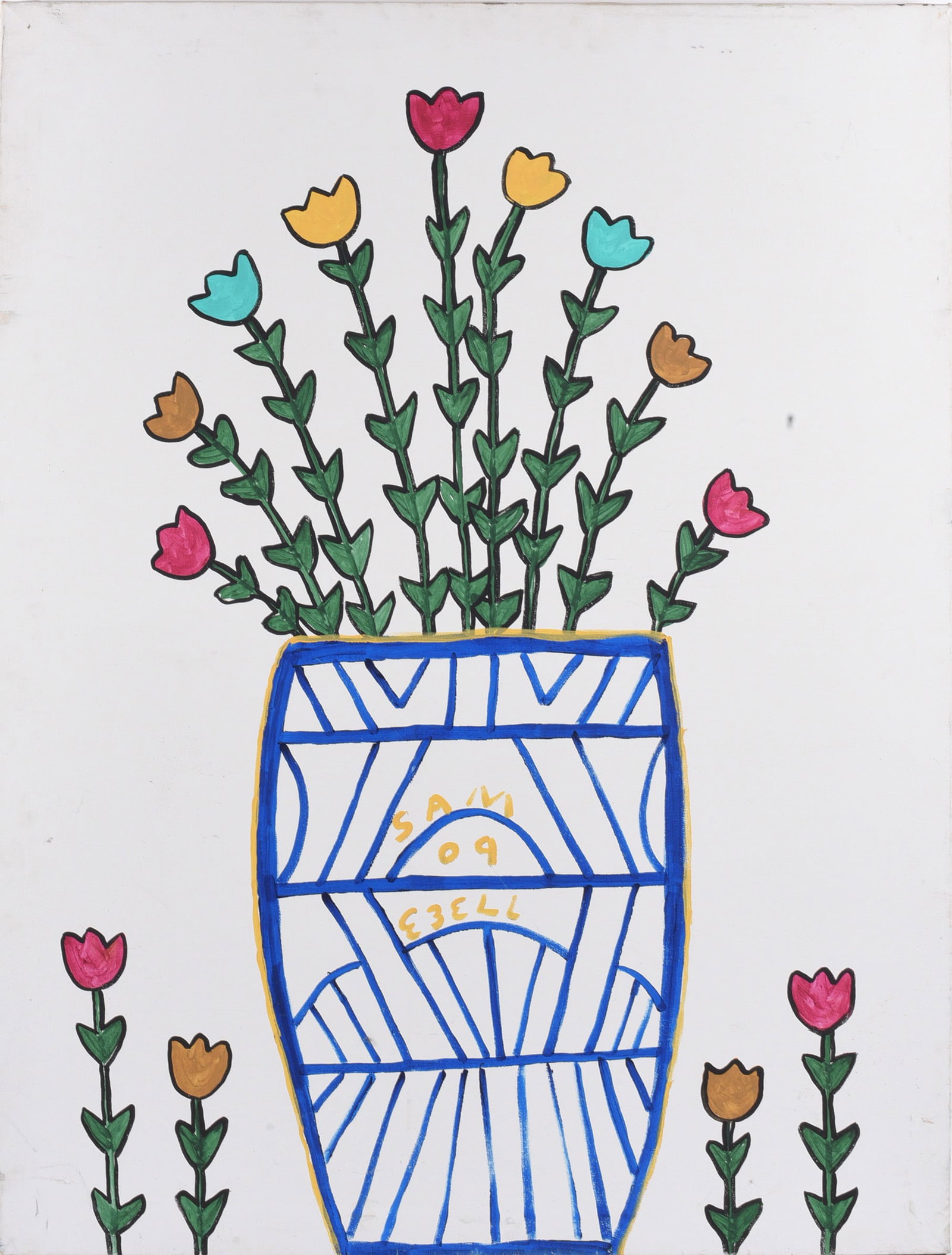 Sam Ezell Folk Art Painting (1 of 2)