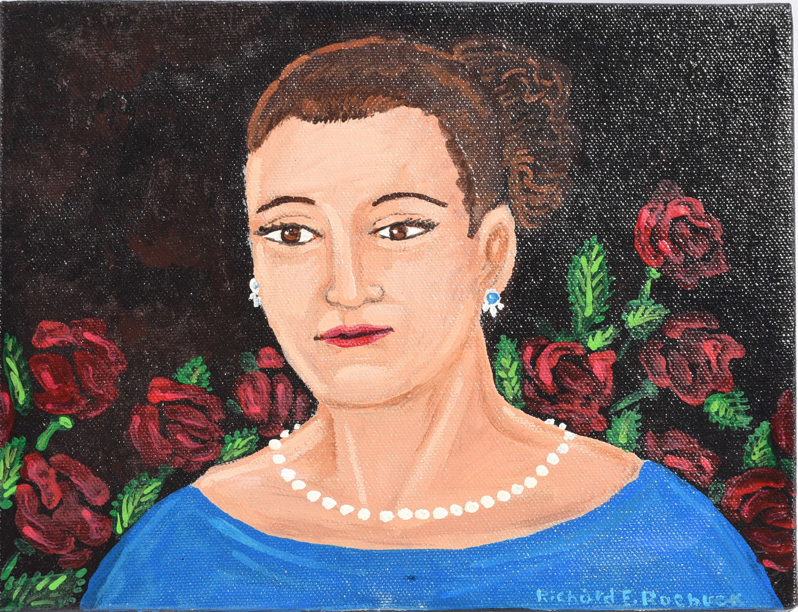 Richard Roebuck Folk Art Painting (1 of 2)