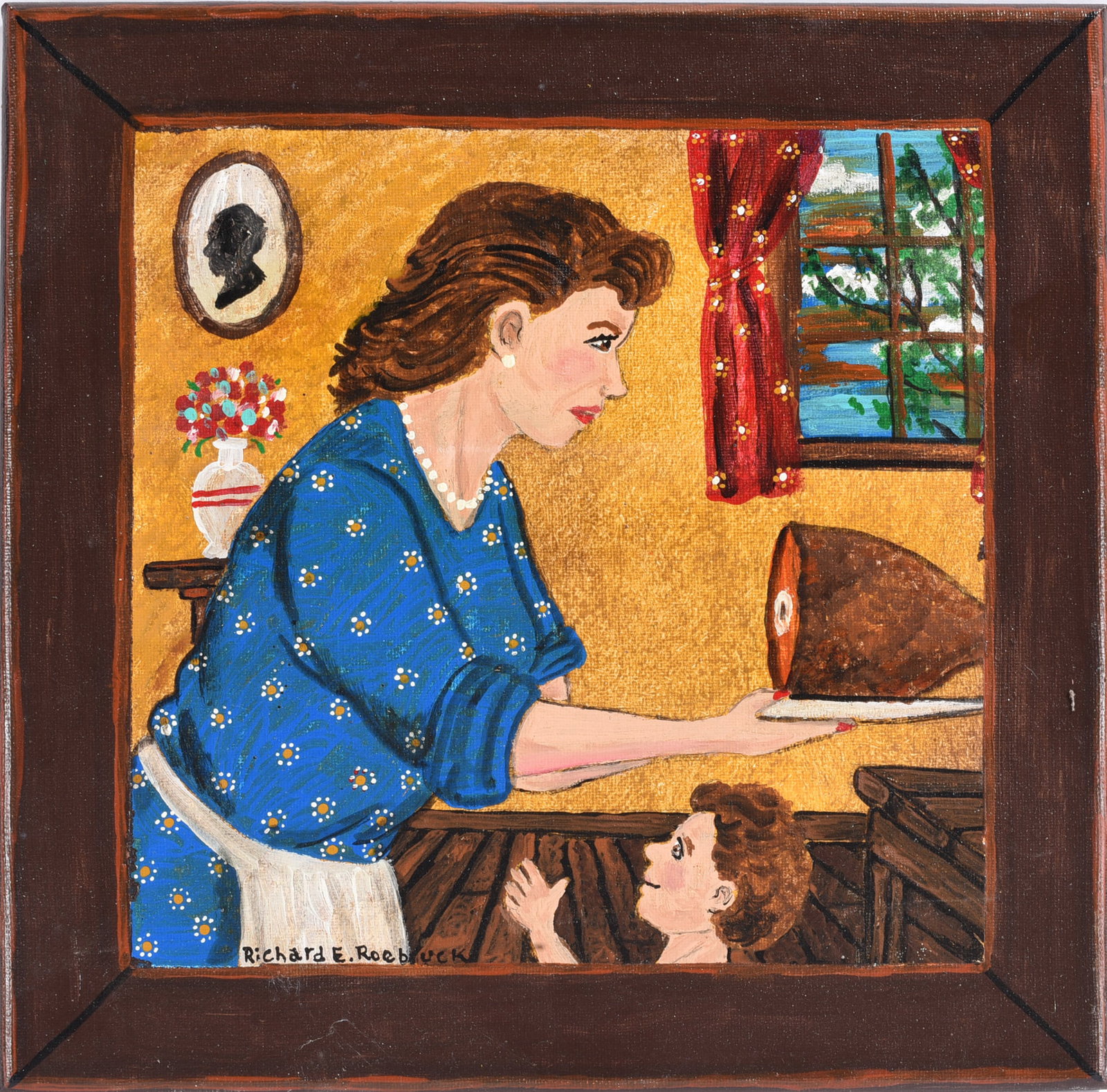 Richard Roebuck Folk Art Painting (1 of 2)
