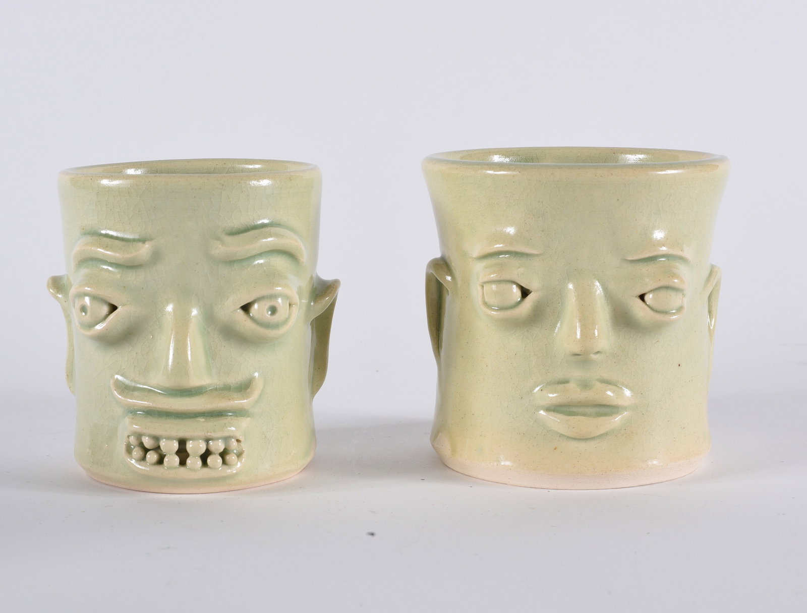 Michael Gates Pottery Face Mugs (1 of 3)