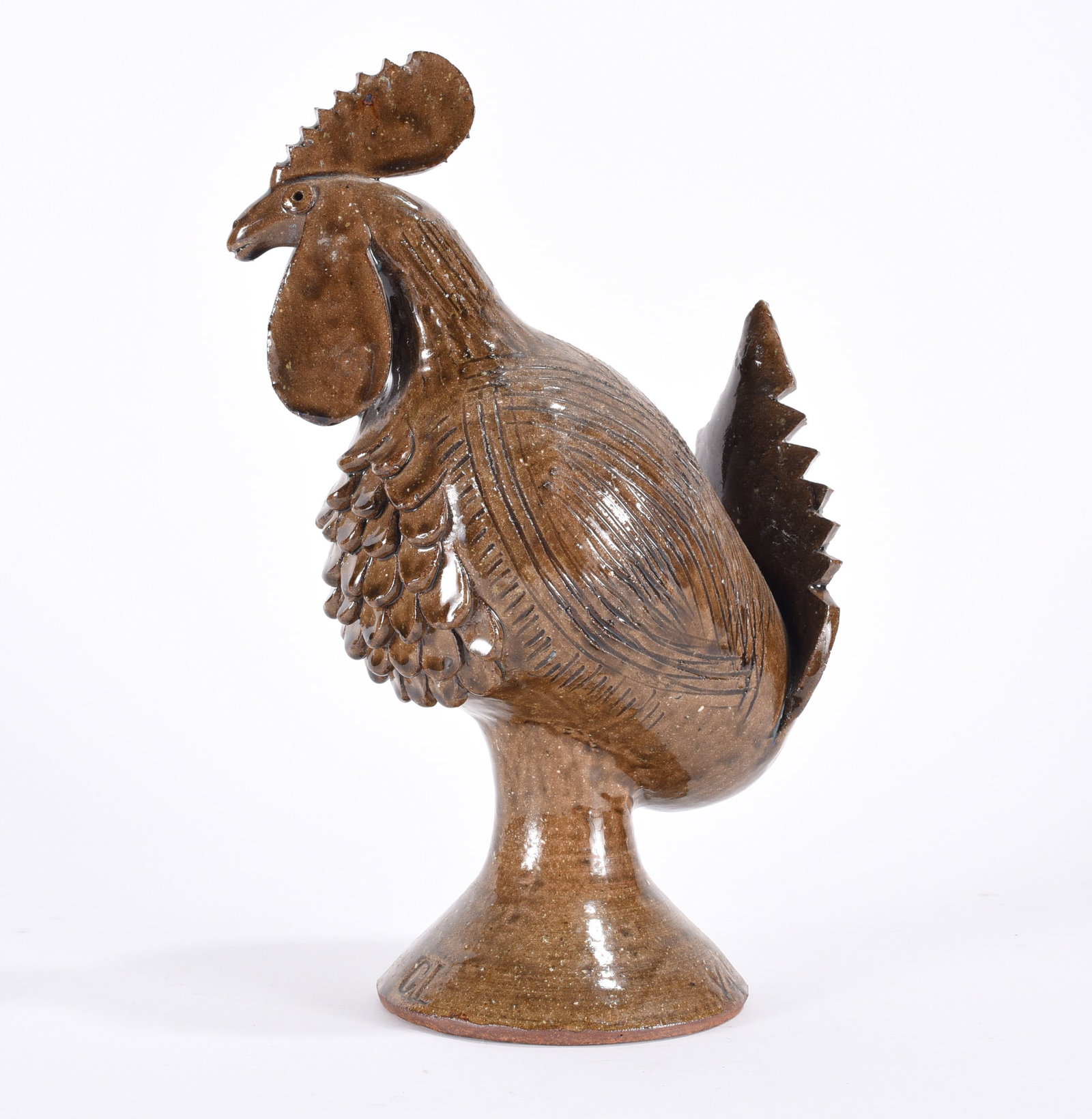 Charles Lisk Folk Pottery Rooster (1 of 6)