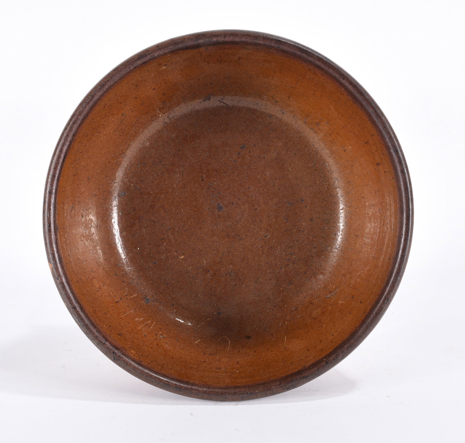 New England Redware Bowl ca. 1860 (1 of 3)