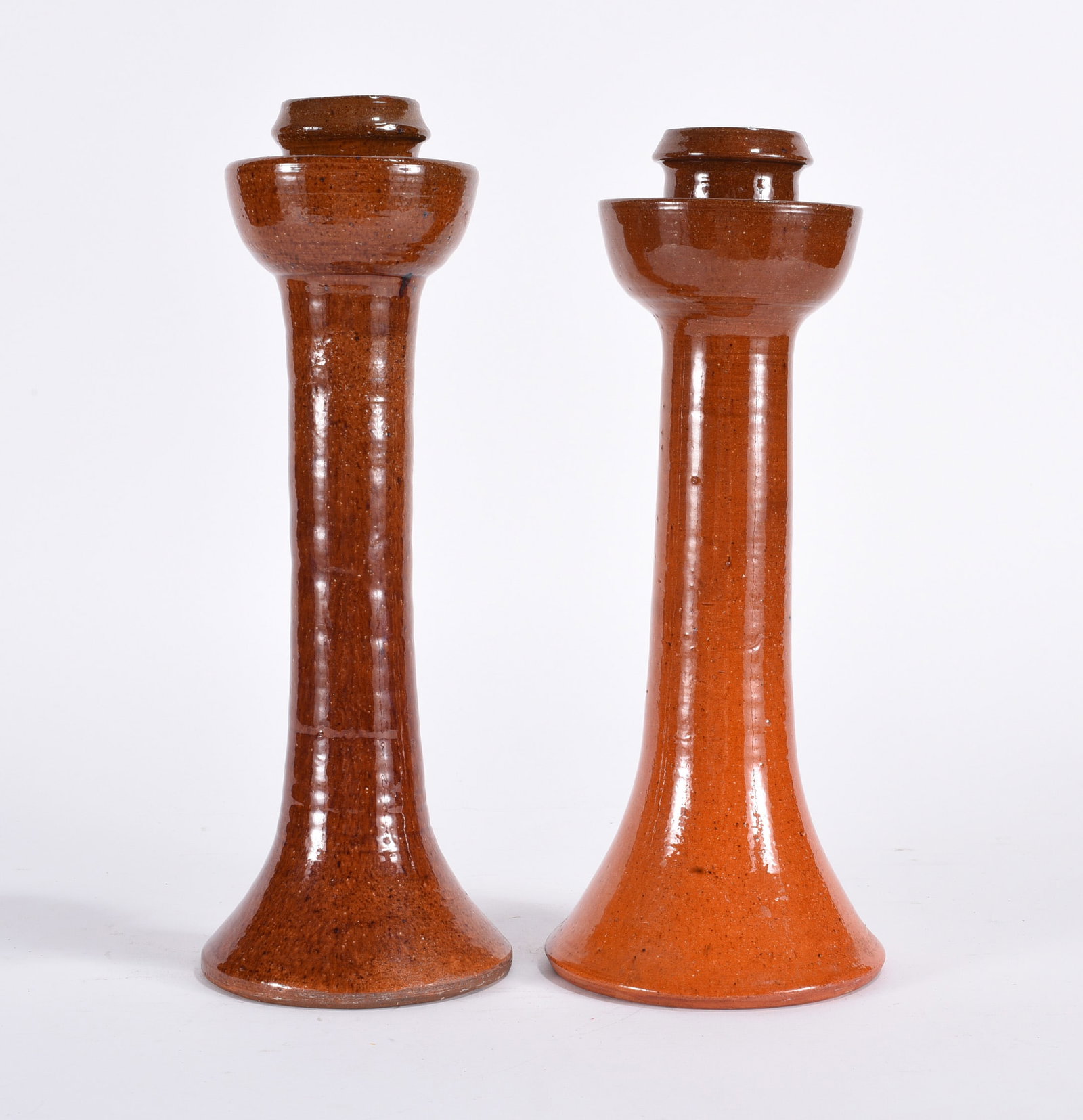 Ben Owen Jugtown Candle Sticks (1 of 4)