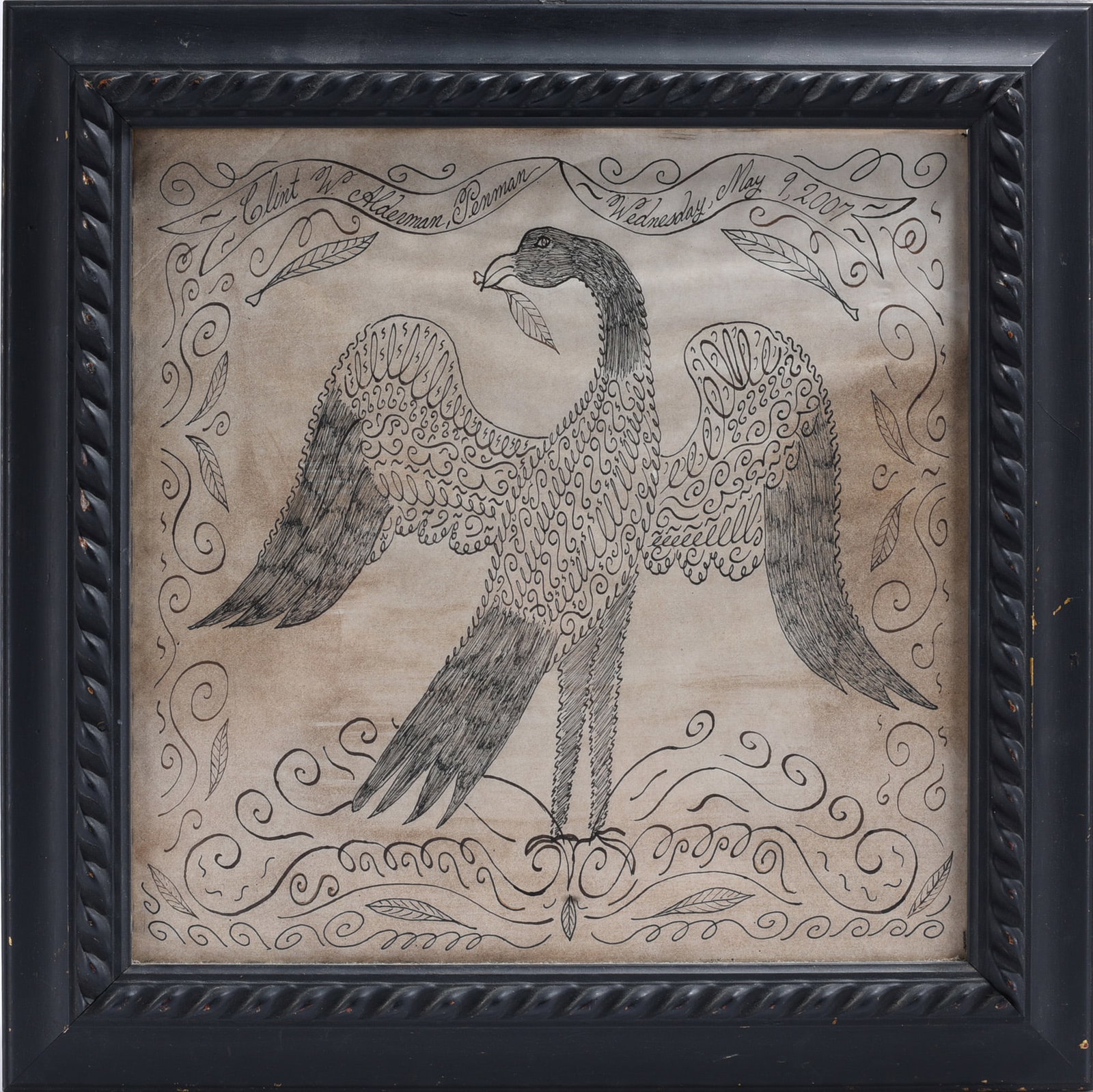 Clint Alderman Folk Art Drawing (1 of 2)