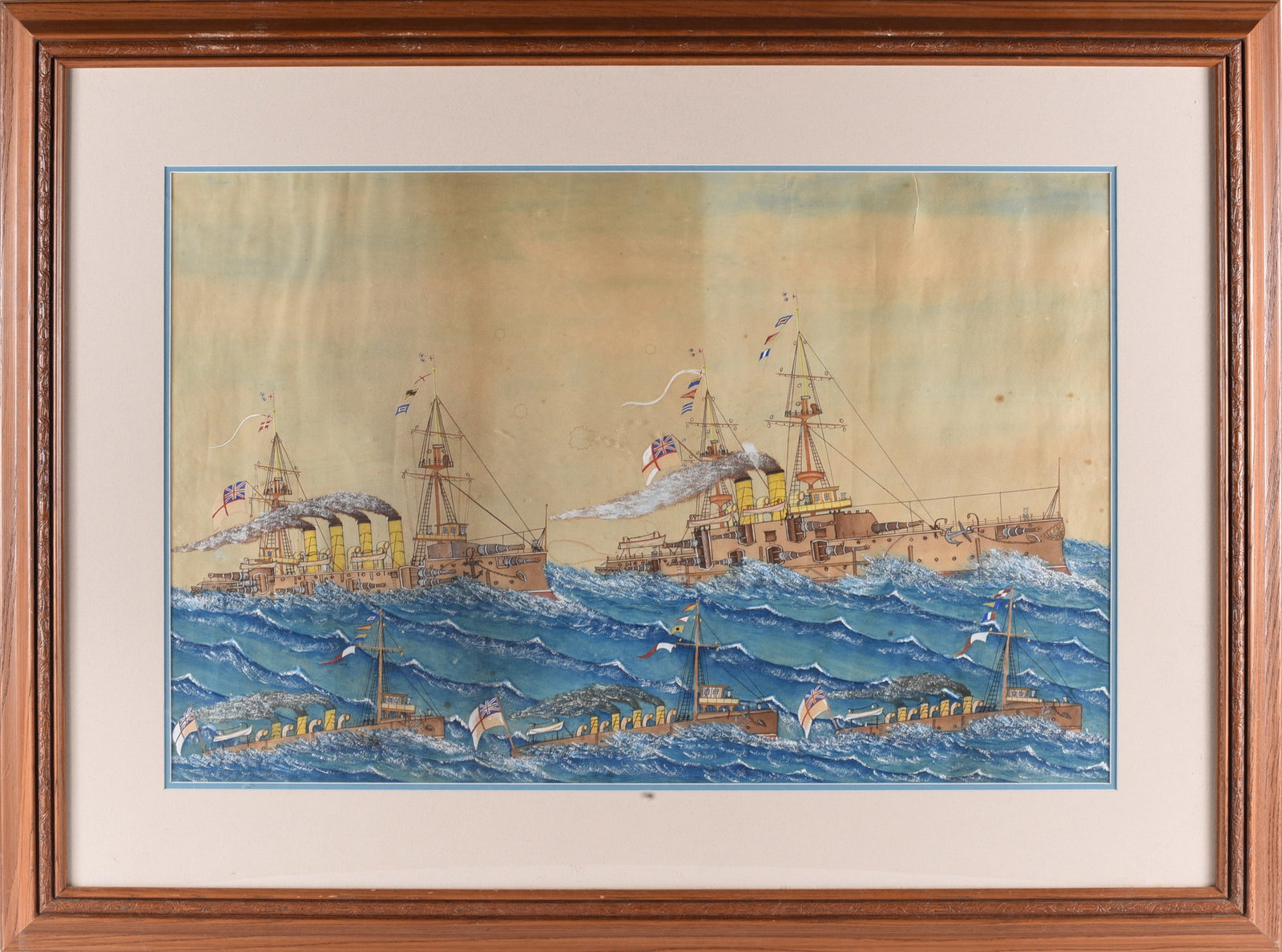 Original Artwork of British Sea Ships (1 of 2)