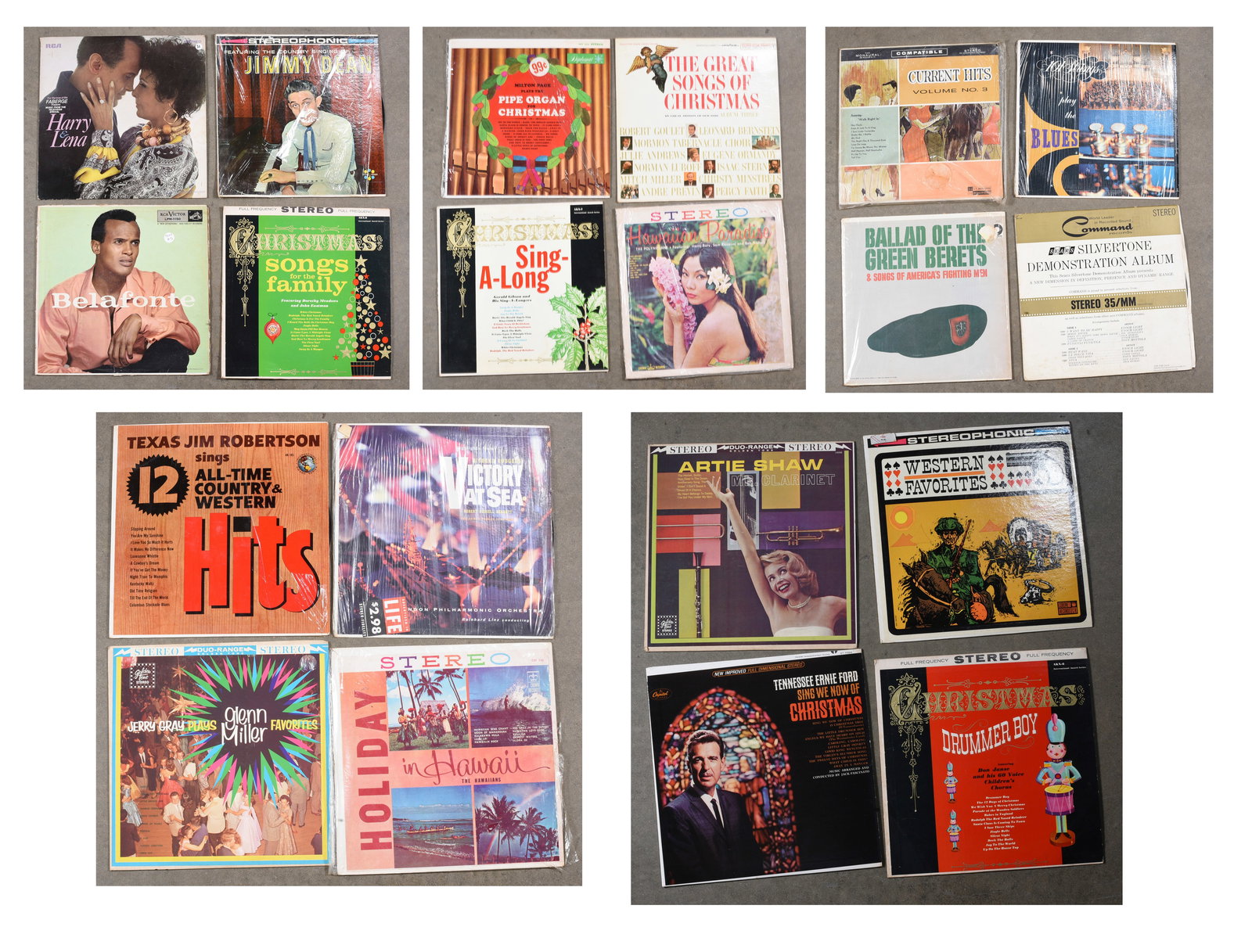 Group of Vintage Vinyl Record Albums: 12"x12" We do offer in house shipping for items under 36" boxes 10"x10"x10" we can ship for around $21. boxes 18x18x18 we can ship for around $56 - $65. to get in house shipping pay for your item and