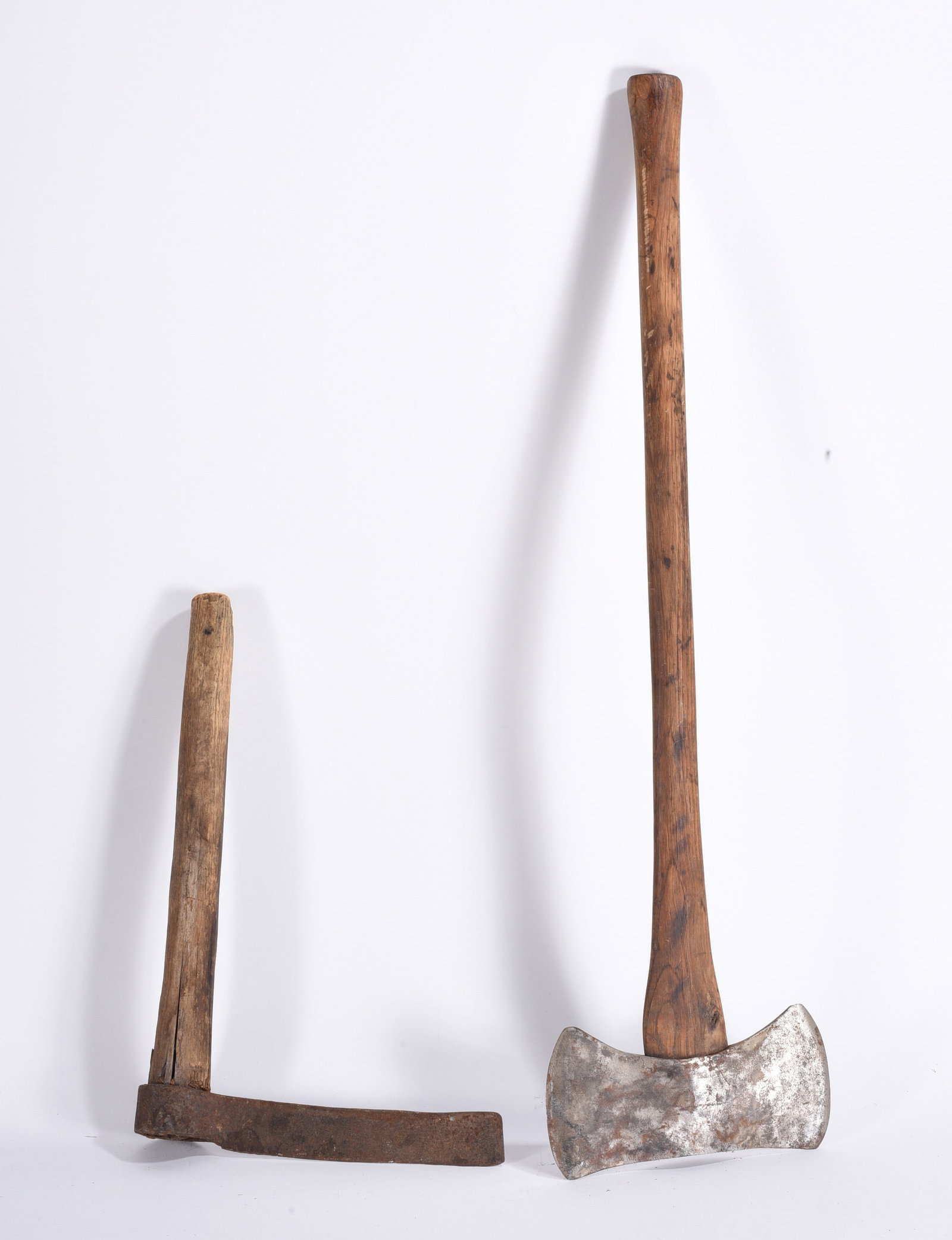 Two Antique Wood-Handled Axes (1 of 2)