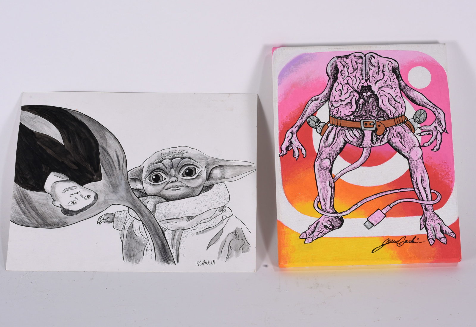 Two Contemporary Mixed Media Artworks (1 of 1)