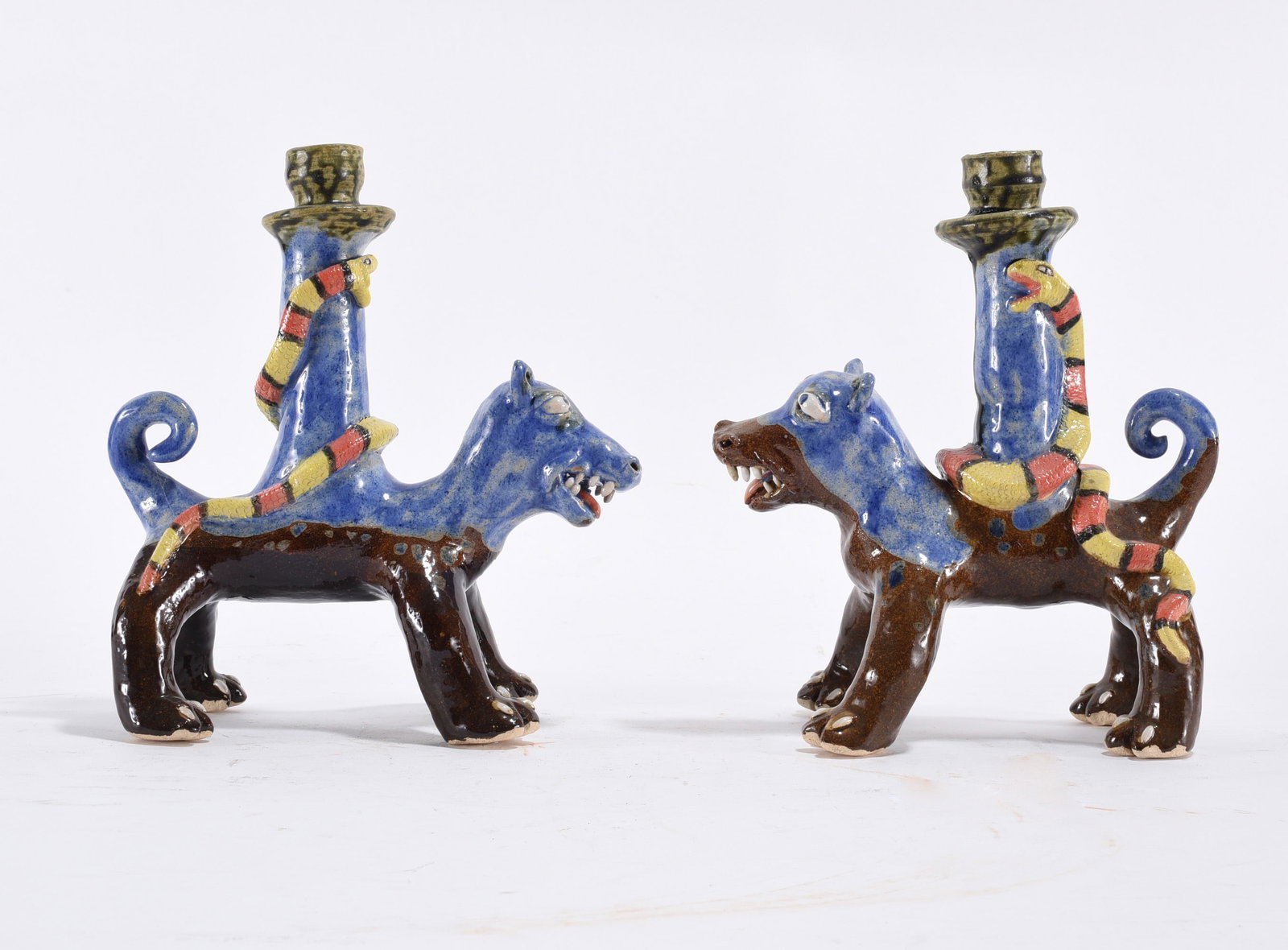 Stacy Lambert Pair of Dog Candle Sticks (1 of 4)