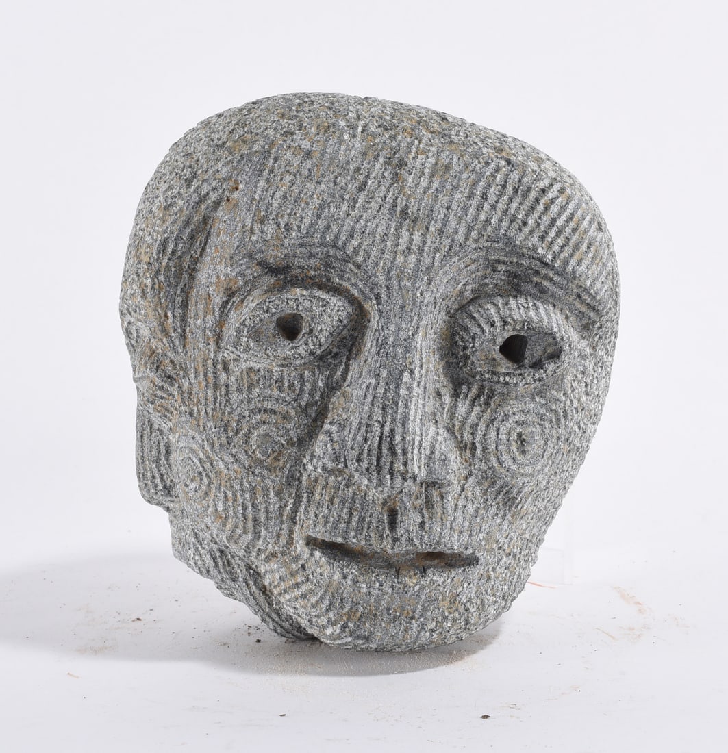 Stone Carved Head (1 of 3)