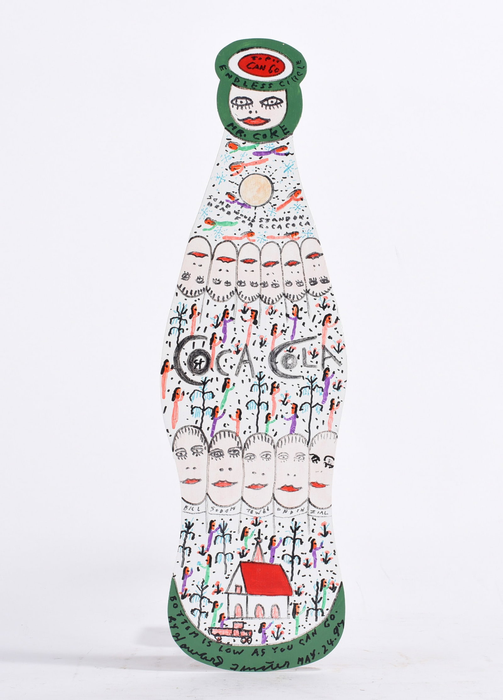 Howard Finster Coca Cola Bottle