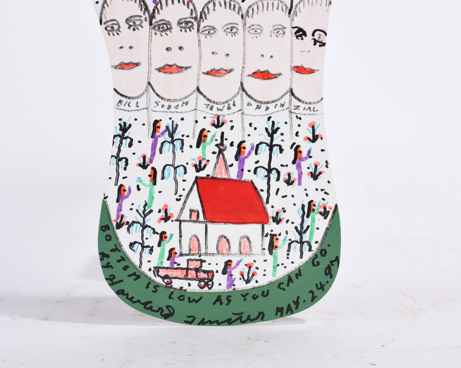 Howard Finster Coca Cola Bottle - 2