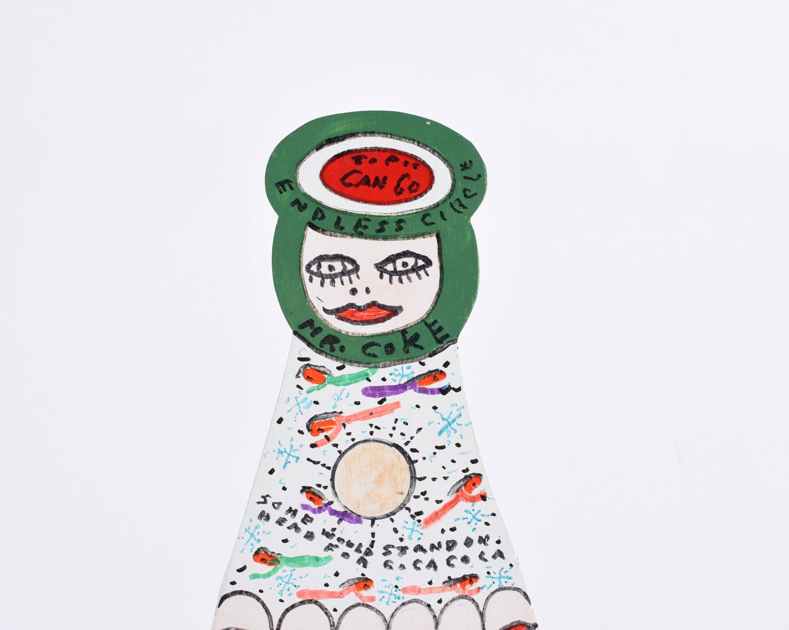 Howard Finster Coca Cola Bottle - 3