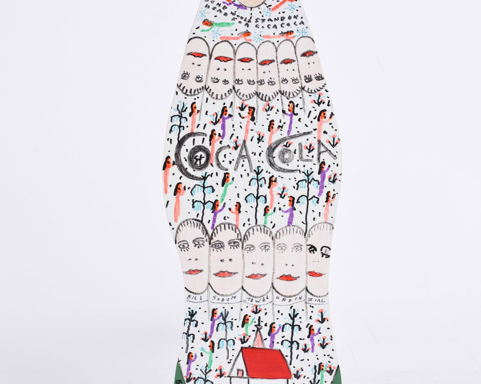 Howard Finster Coca Cola Bottle - 4