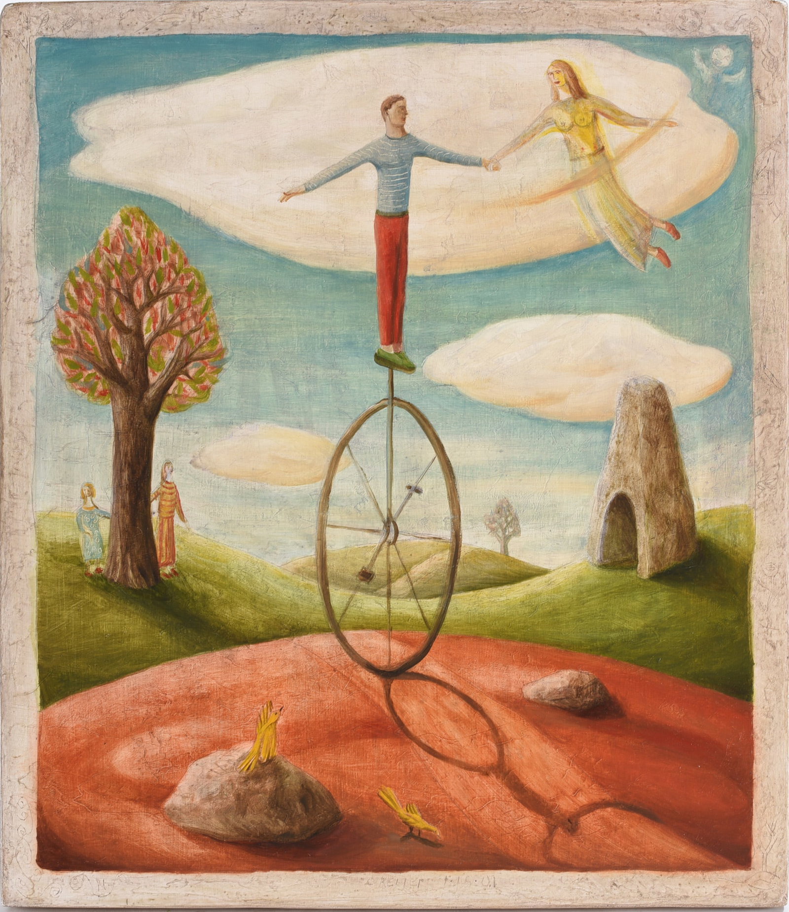 Charles Keiger Painting on Canvas (1 of 2)