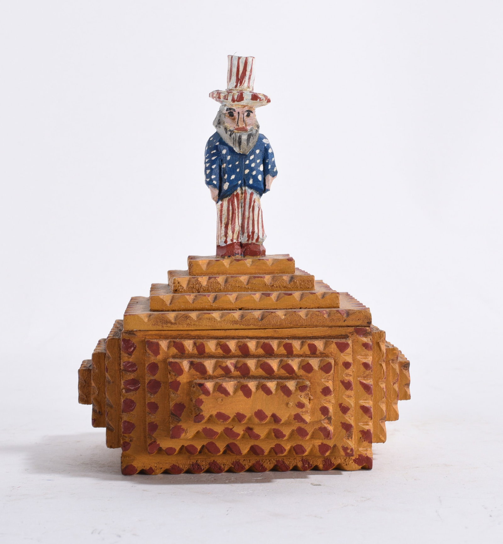 Tramp Art Carved Box (1 of 3)