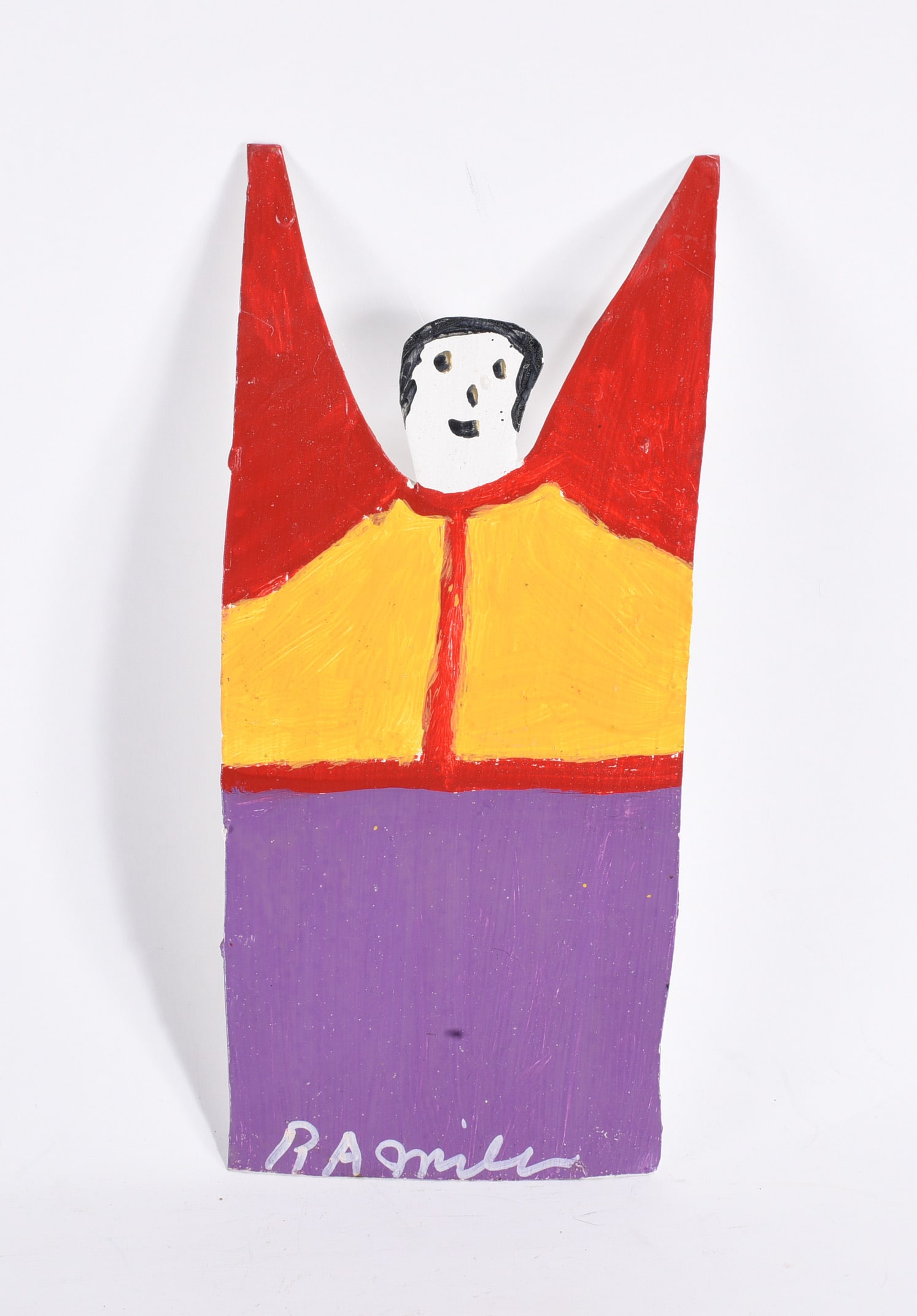 RA Miller Folk Art Painted Angel (1 of 2)