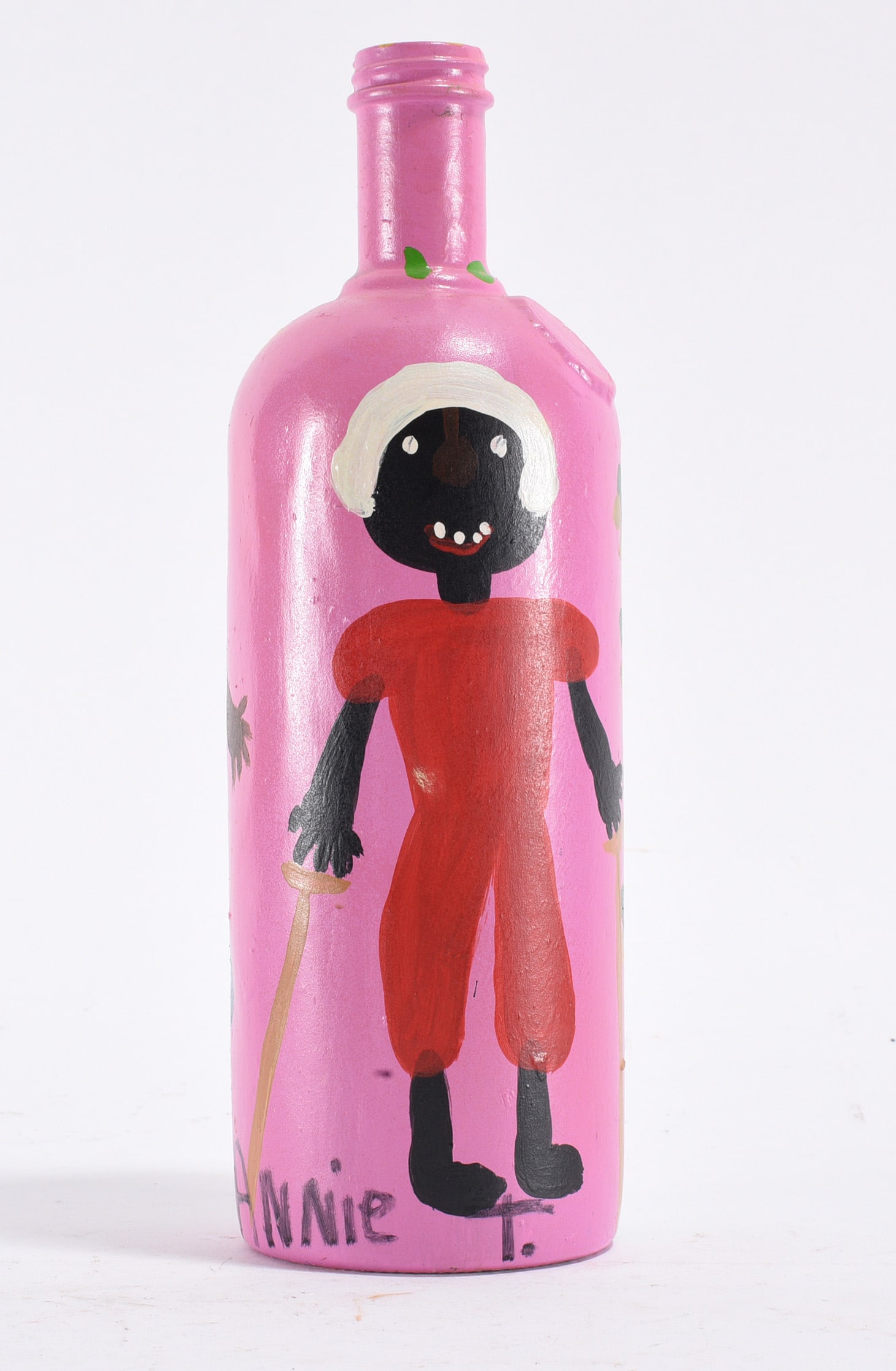 Annie Tolliver Folk Art Painted Bottle (1 of 4)