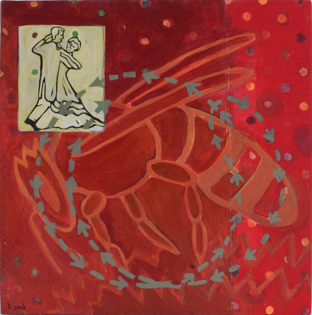 Jeff Hand Painting on Canvas (1 of 2)