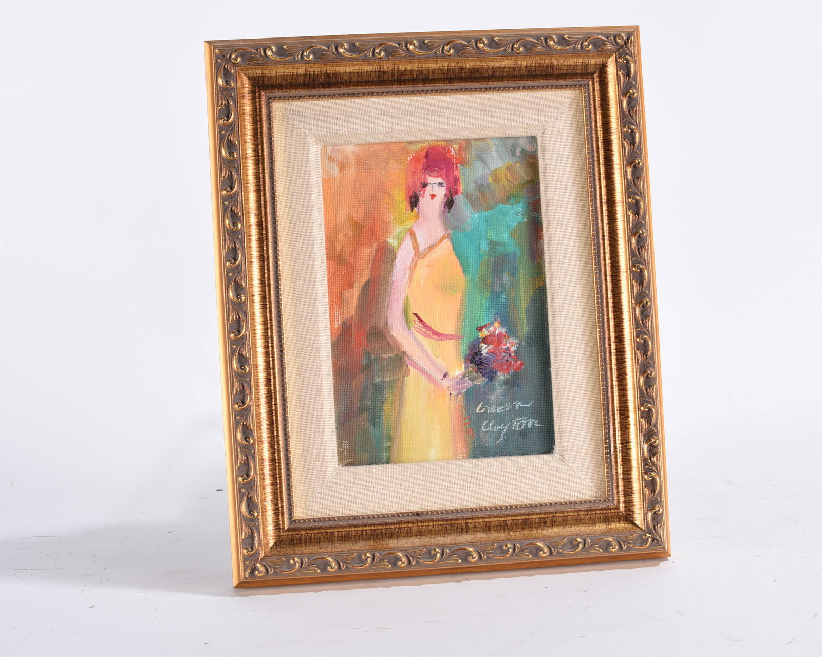 Creason Clayton Painting: 5"x7" framed to 9"x11" -- painting by Creason Clayton. Nashville, TN. please see photos for condition. All items are in estate condition We do offer in house shipping for items under 36" boxes