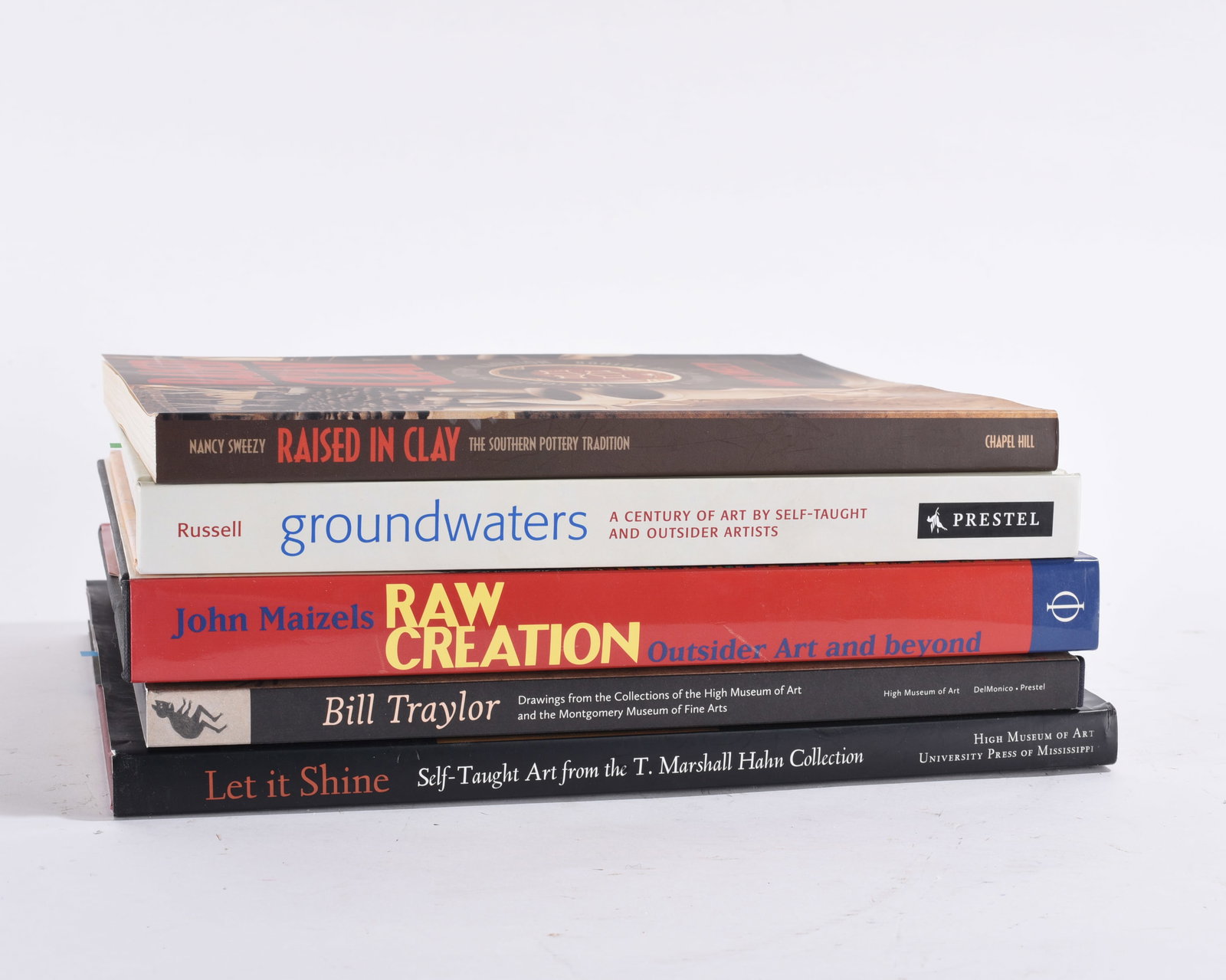 Collection of Outsider Art Reference Books: Largest 11"x12" -- a fine collection of outsider art and pottery reference books. please see photos for condition. All items are in estate condition We do offer in house shipping for items under 36" b