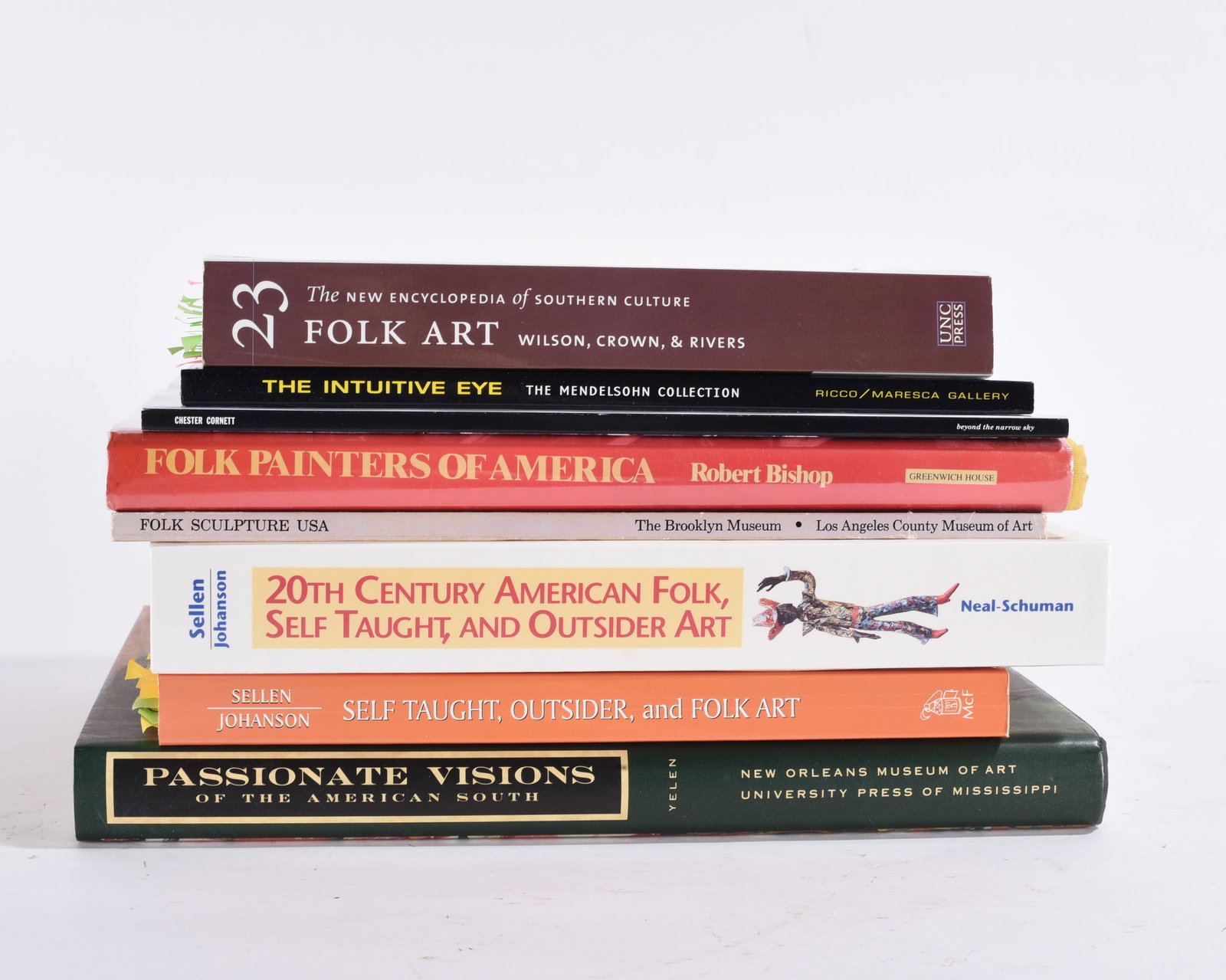 Collection of Outsider Art Reference Books: Largest 13"x11" -- a fine collection of outsider art and pottery reference books. please see photos for condition. All items are in estate condition We do offer in house shipping for items under 36" b