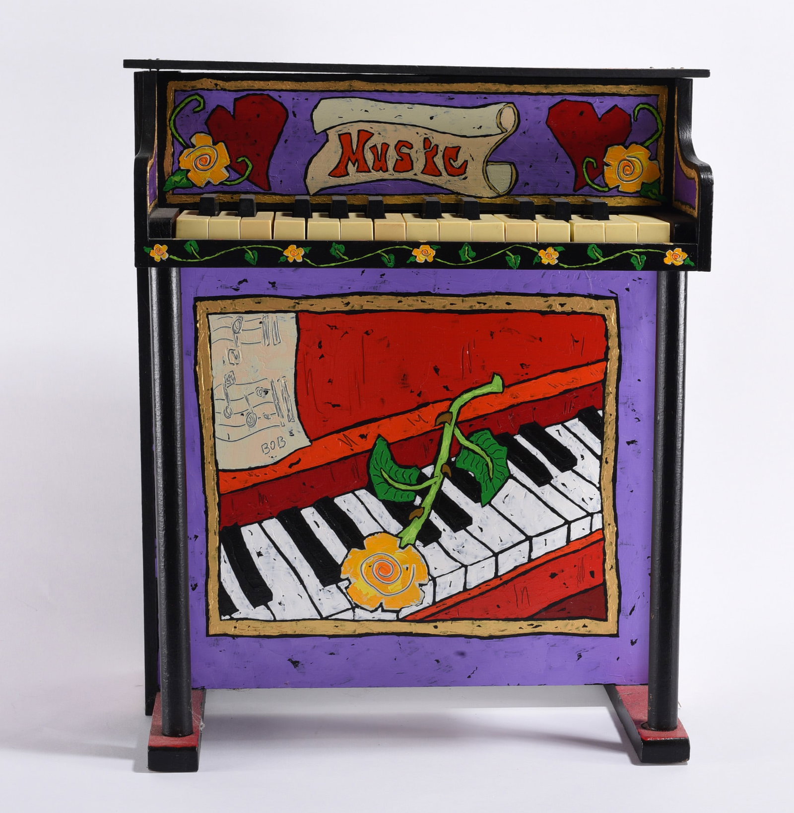 Bob McGill Folk Painted Piano (1 of 4)