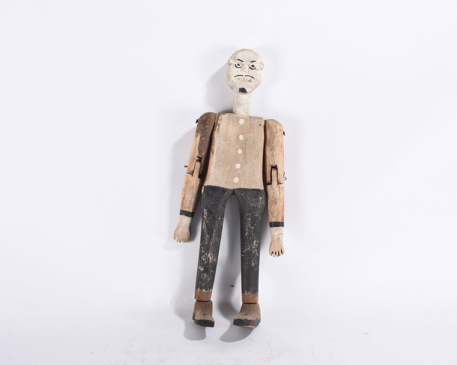 Folk Art Wood Carved Man (1 of 2)