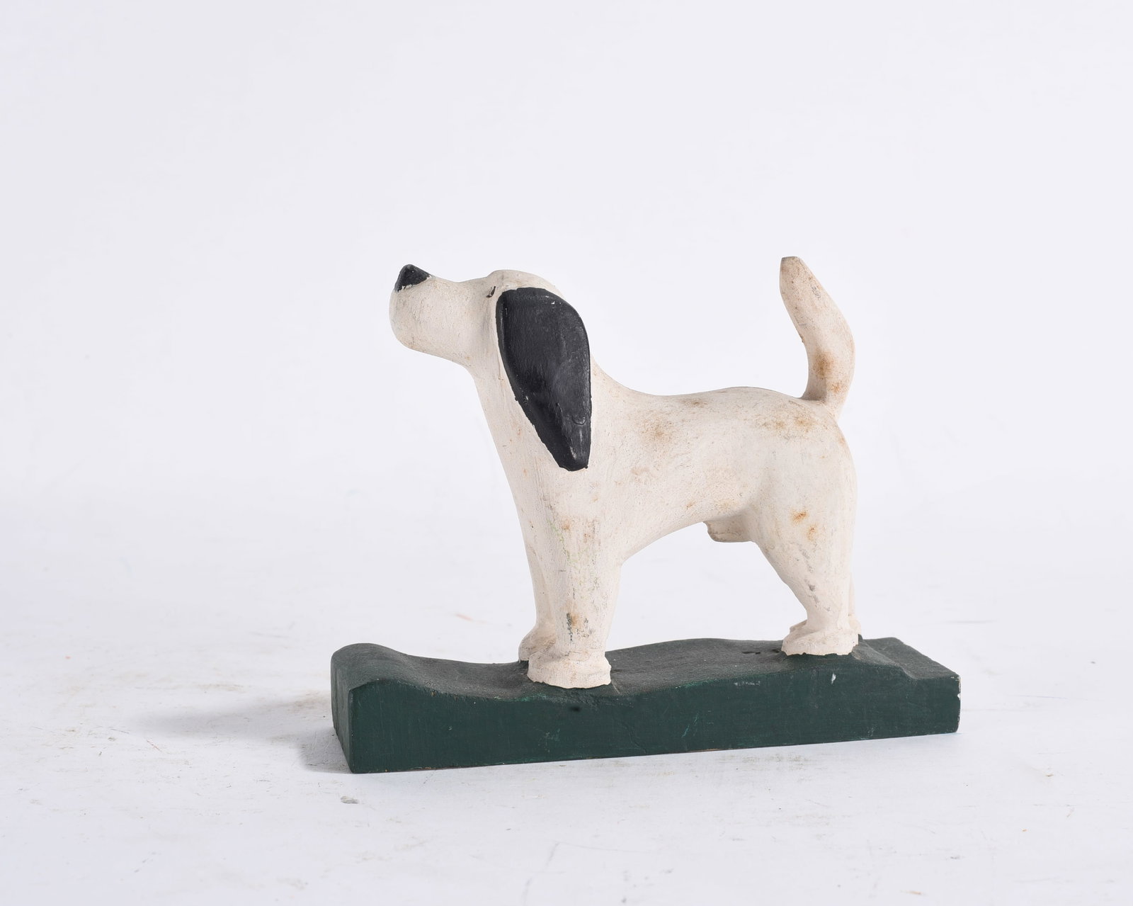 Folk Art Carved Wooden Dog (1 of 3)
