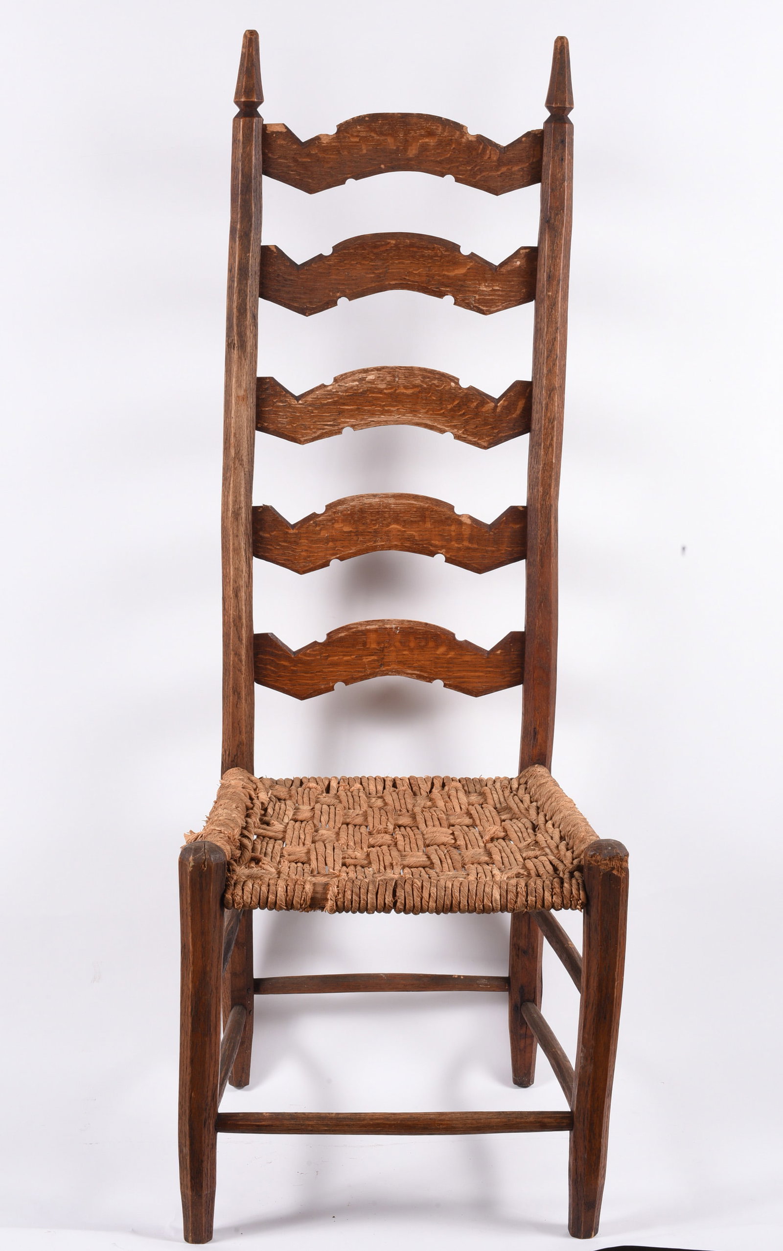 Hunter Family Tall Back Chair: 18"x51" x16" -- by the Hunter Family in Kershaw County, South Carolina. please see photos for condition. All items are in estate condition We do offer in house shipping for items under 36" boxes 10"x1