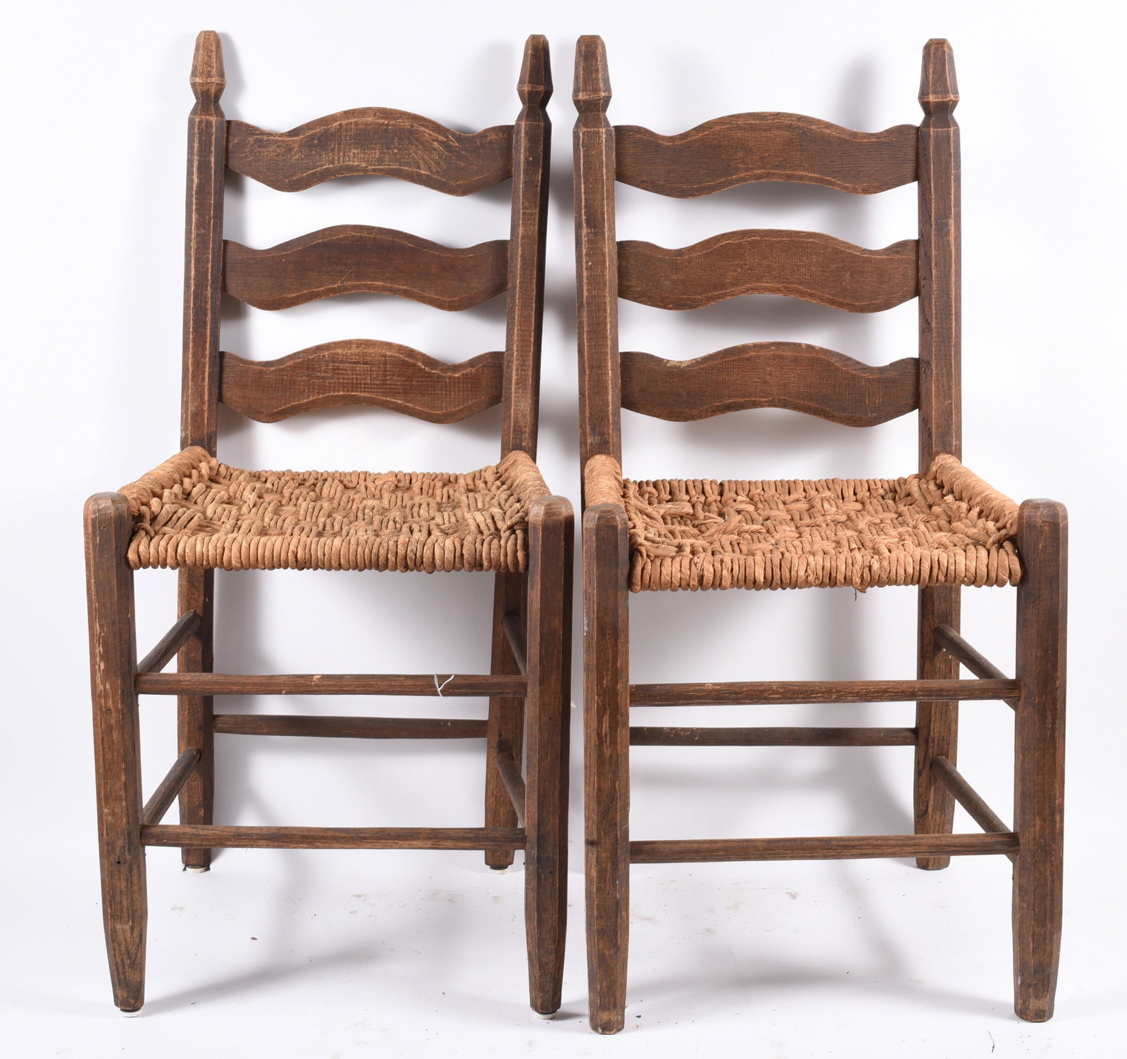 Set of 2 Hunter Family Chairs: 16"x35" x16" -- by the Hunter Family in Kershaw County, South Carolina. please see photos for condition. All items are in estate condition We do offer in house shipping for items under 36" boxes 10"x1
