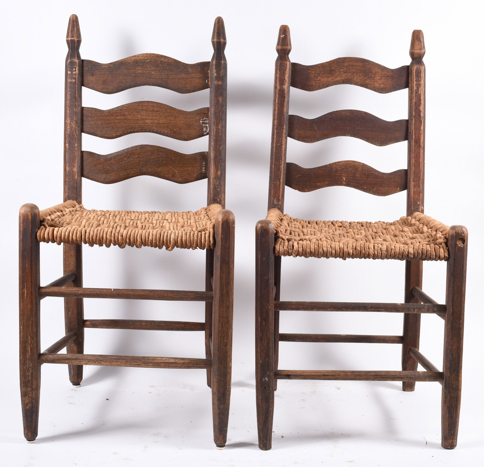 Set of 2 Hunter Family Chairs: 16"x35" x16" -- by the Hunter Family in Kershaw County, South Carolina. please see photos for condition. All items are in estate condition We do offer in house shipping for items under 36" boxes 10"x1