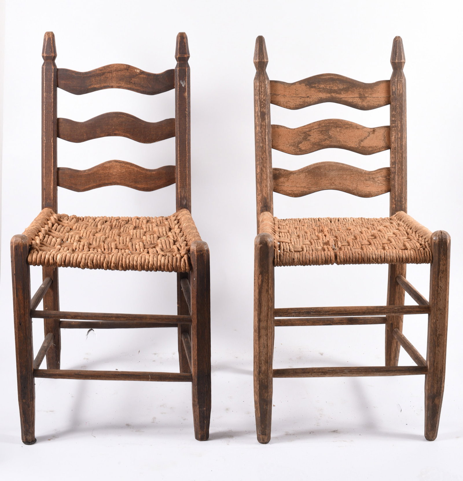 Set of 2 Hunter Family Chairs: 16"x35" x16" -- by the Hunter Family in Kershaw County, South Carolina. please see photos for condition. All items are in estate condition We do offer in house shipping for items under 36" boxes 10"x1