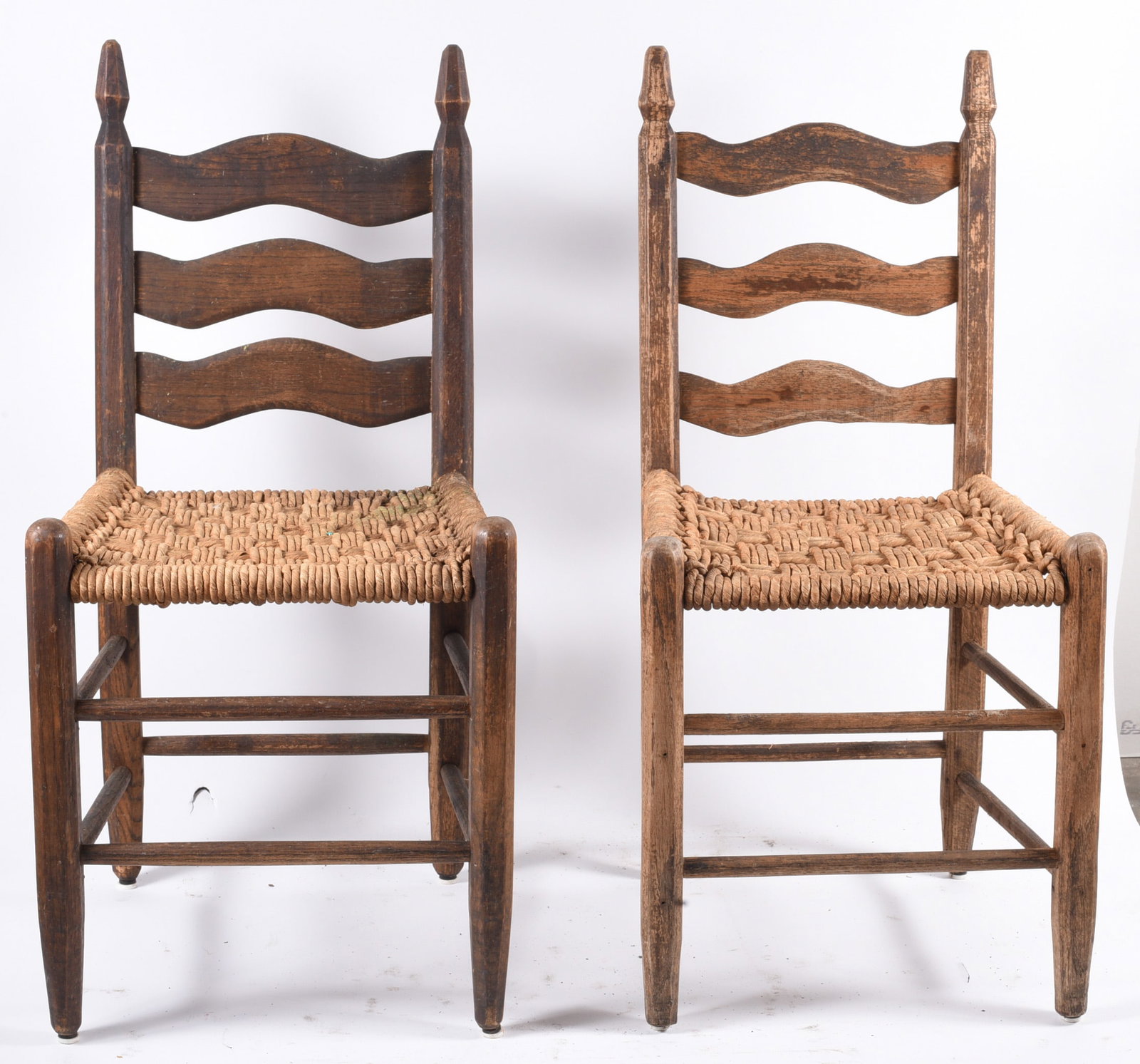 Set of 2 Hunter Family Chairs: 16"x35" x16" -- by the Hunter Family in Kershaw County, South Carolina. please see photos for condition. All items are in estate condition We do offer in house shipping for items under 36" boxes 10"x1