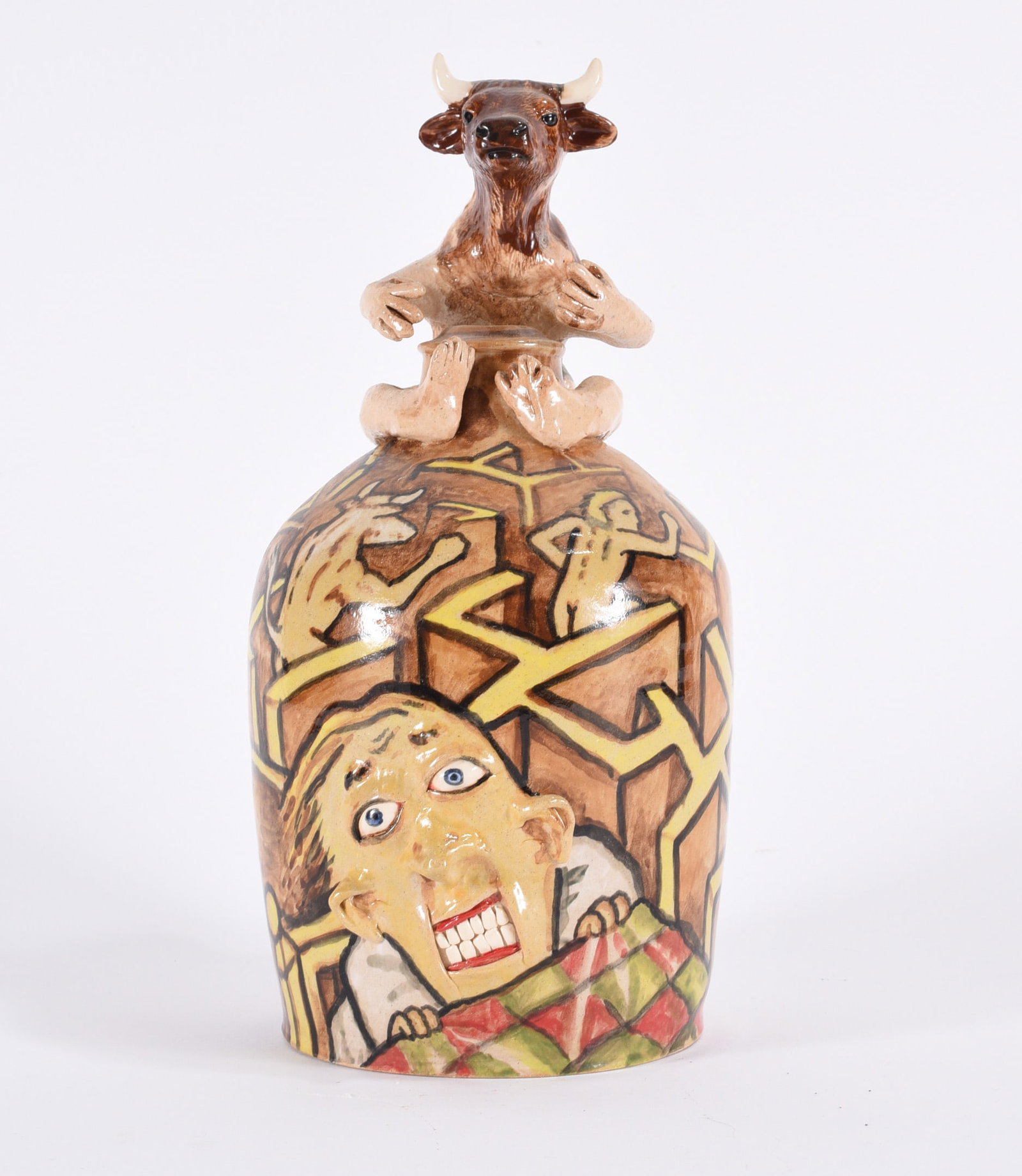 Stacy Lambert Folk Pottery Jug (1 of 4)