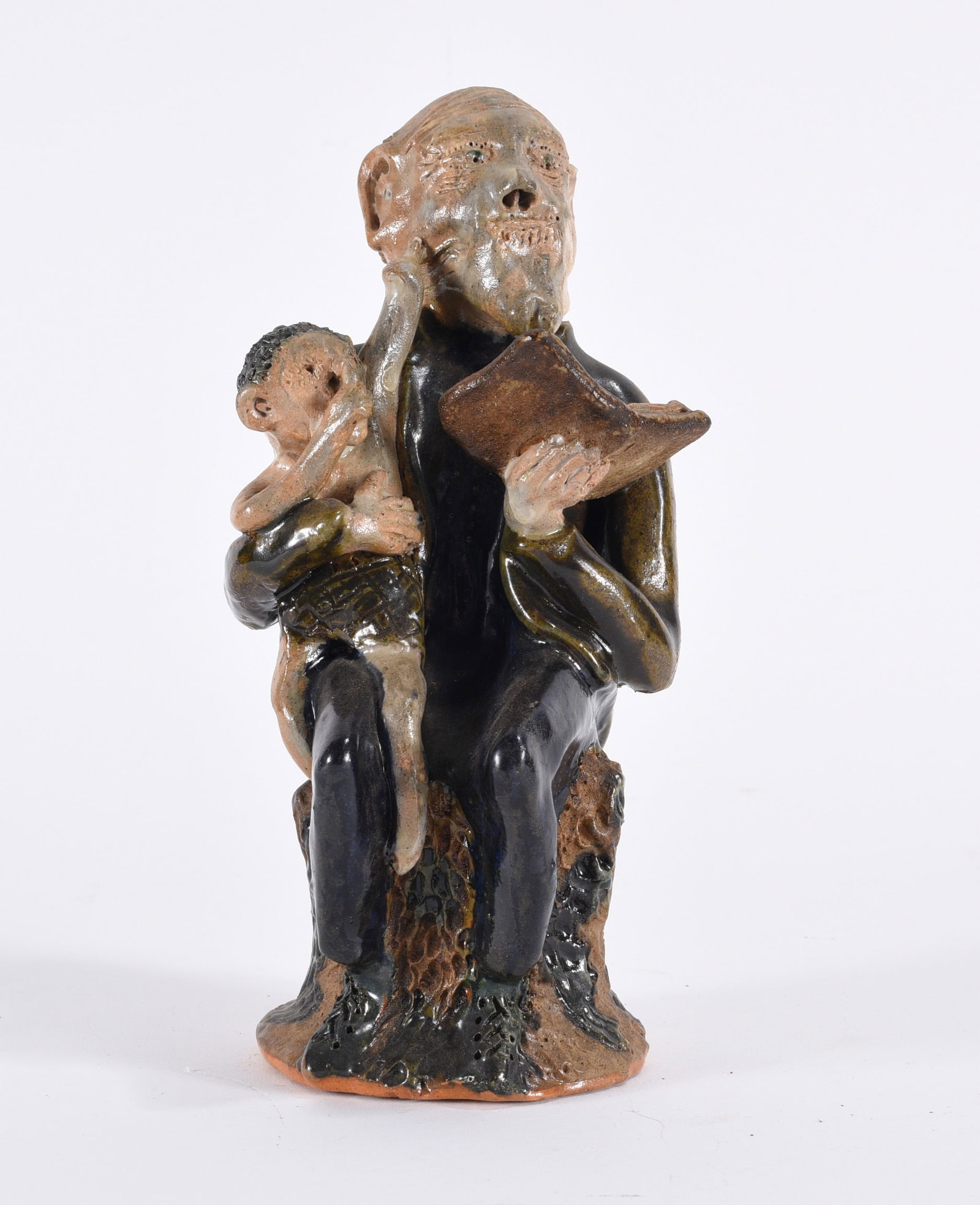 Billy Ray Hussey Folk Pottery Figural (1 of 4)