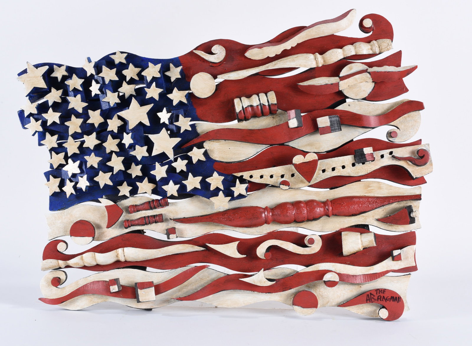 Ab The Flagman Folk Art Flag (1 of 2)