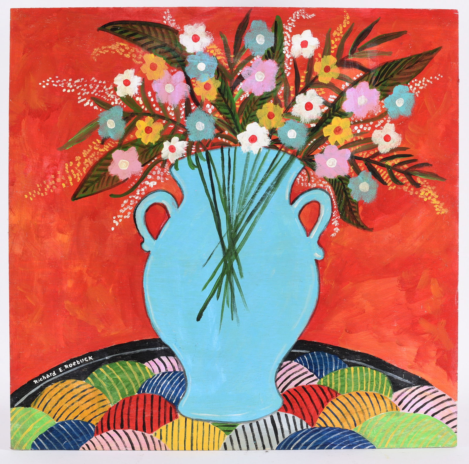 Richard Roebuck Folk Art Painting (1 of 2)