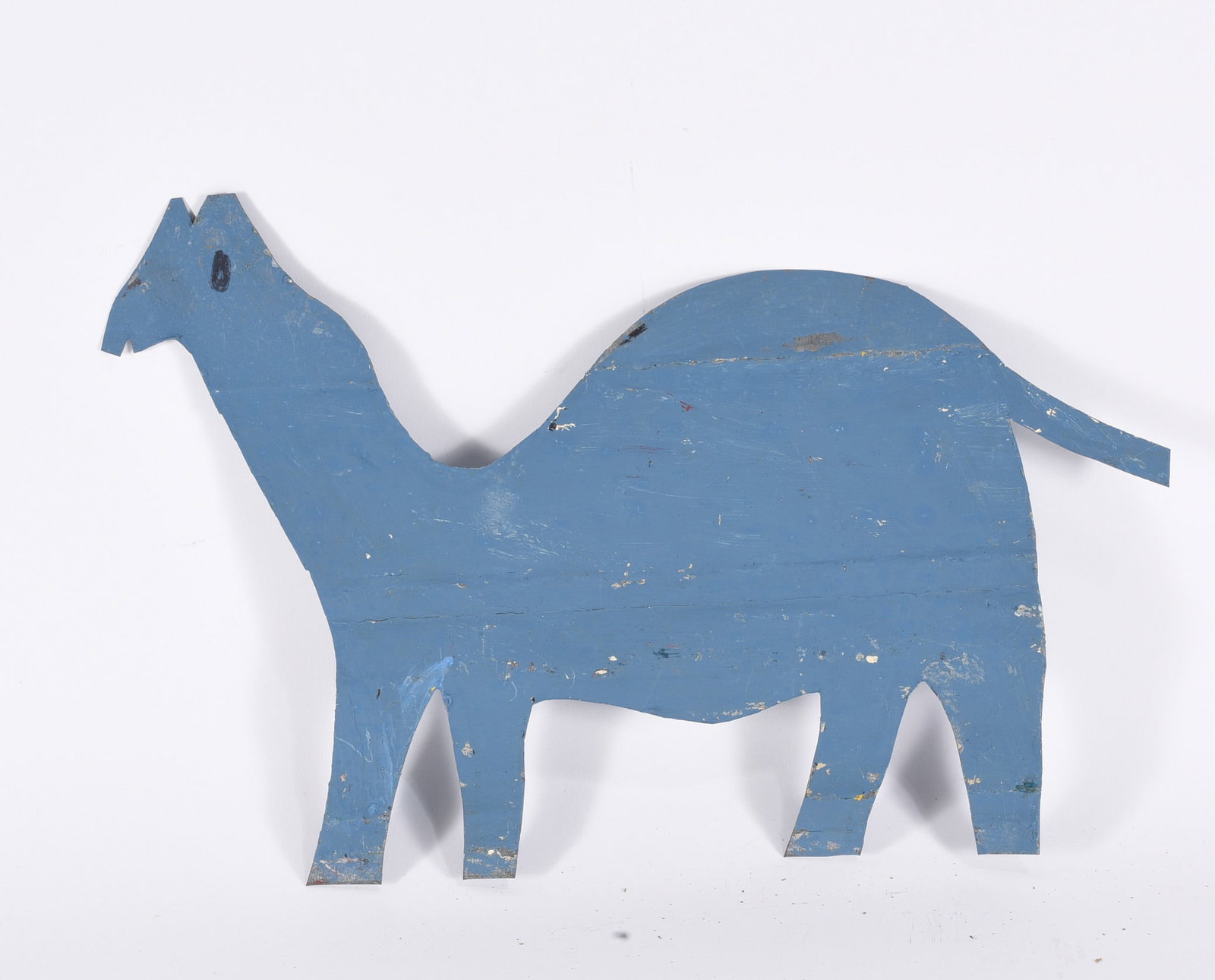RA Miller Tin Cut Out: RA Miller Tin Cut Out 17"x9" Double sided painted cut roof tin by RA Miller. all pottery in this auction is mint as fired condition with no repairs or cracks in the body. please see photos for conditi