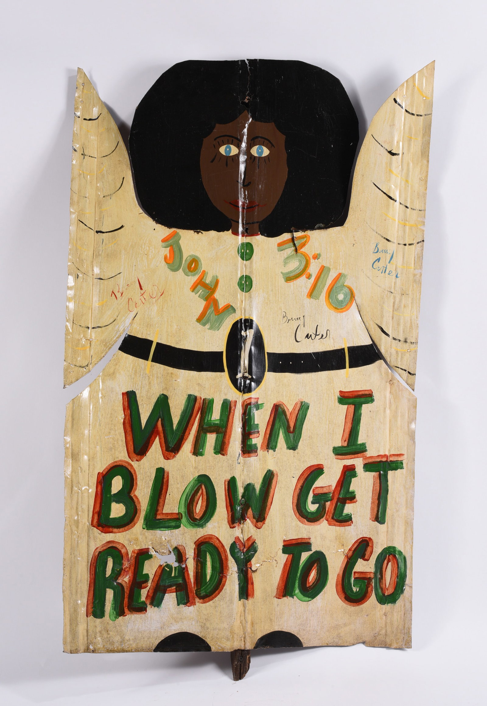 Benny Carter Tin Cutout Angel (1 of 2)
