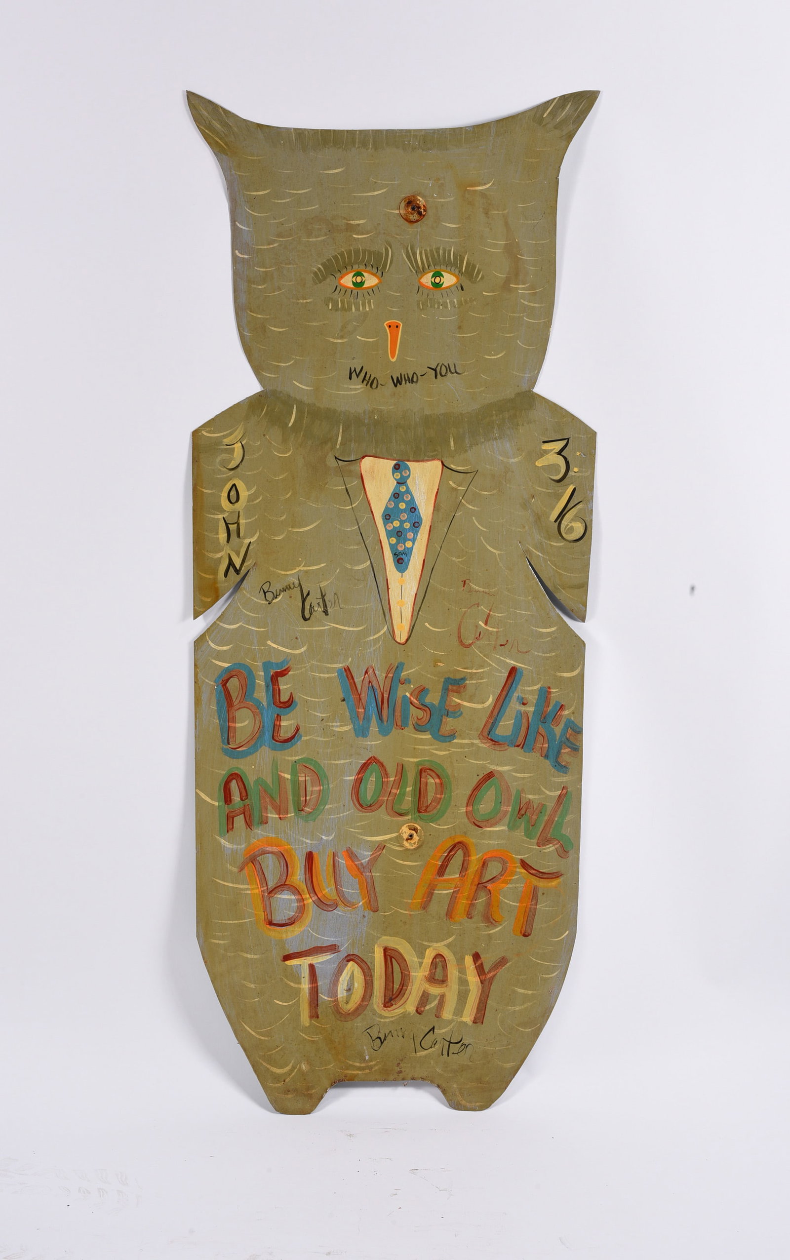Benny Carter Tin Cutout Owl (1 of 2)