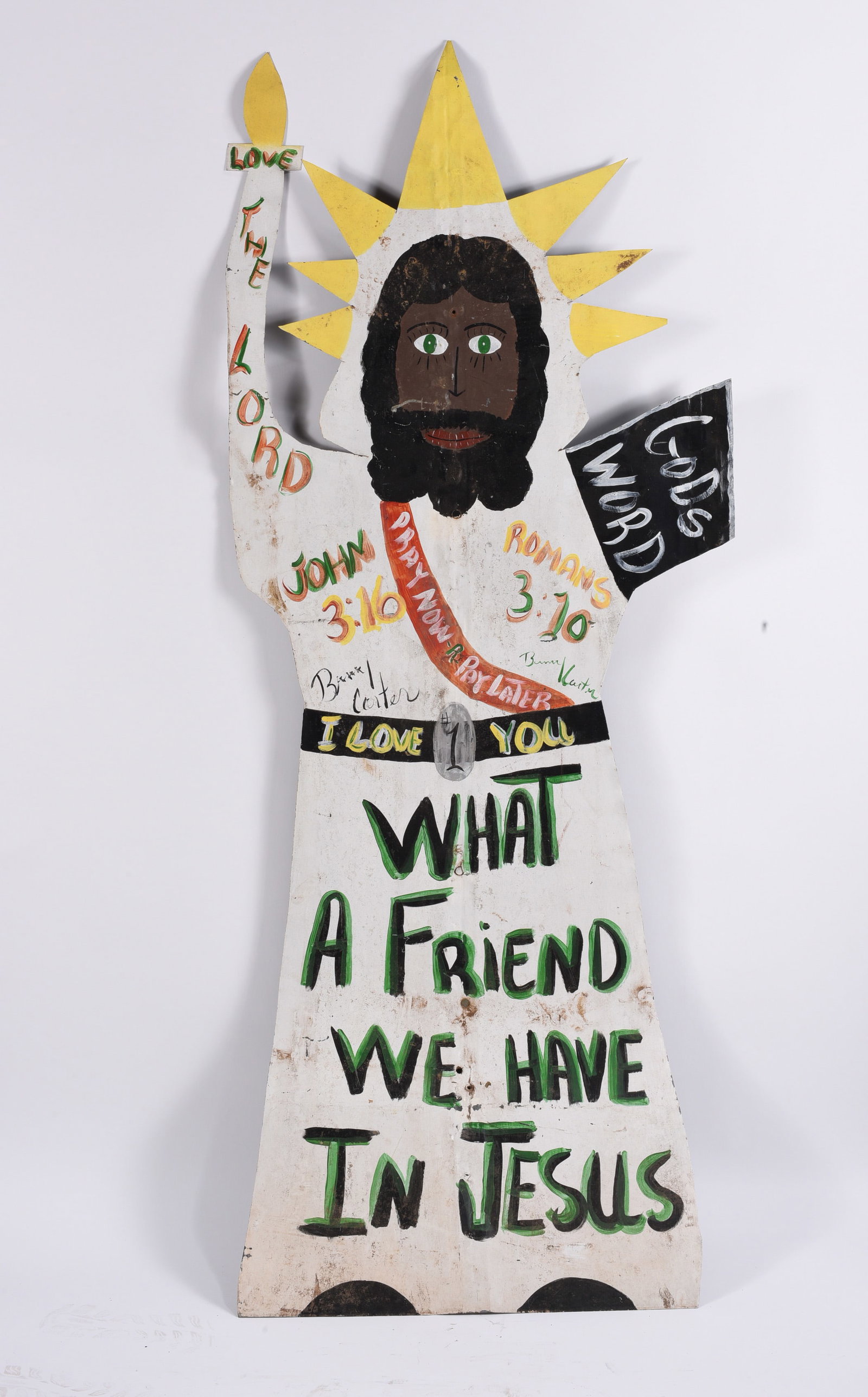 Benny Carter Tin Cutout Jesus (1 of 2)