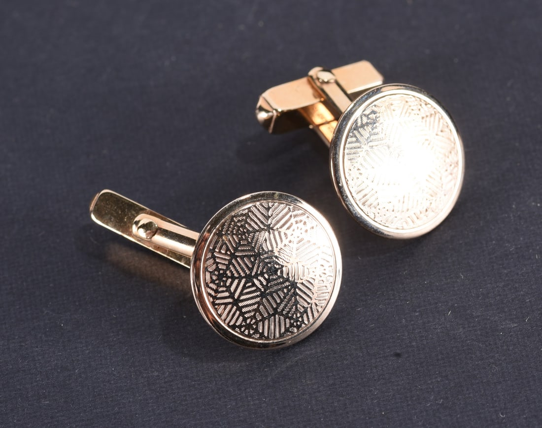 Swank Gold Fill mens cufflinks (1 of 2)