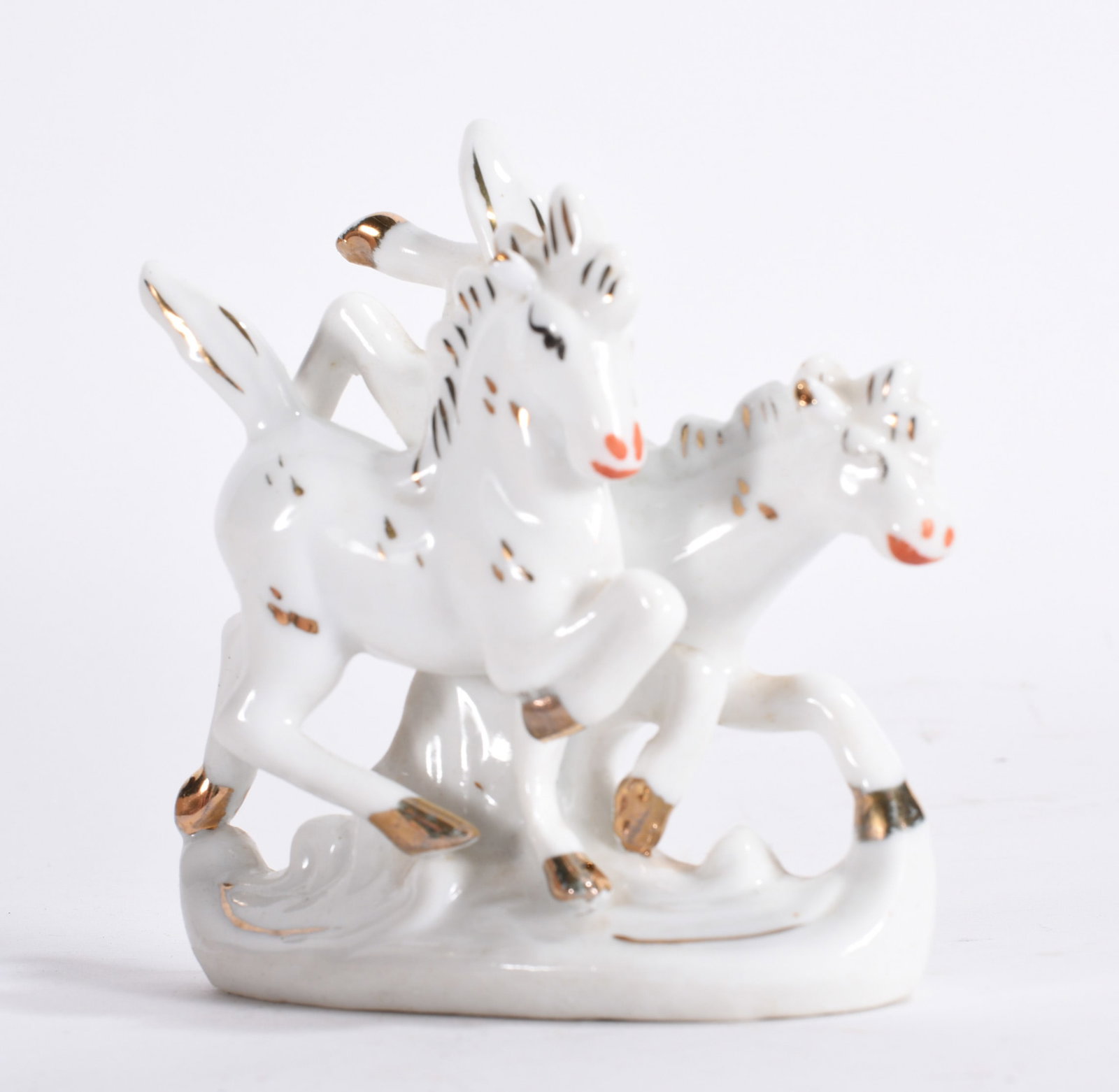 White Porcelain Horse Group (1 of 2)