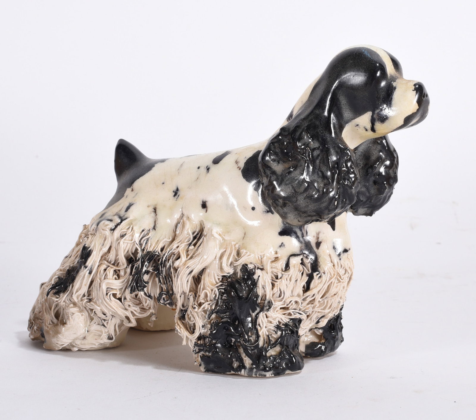 Black and White Spaniel Figurine (1 of 2)