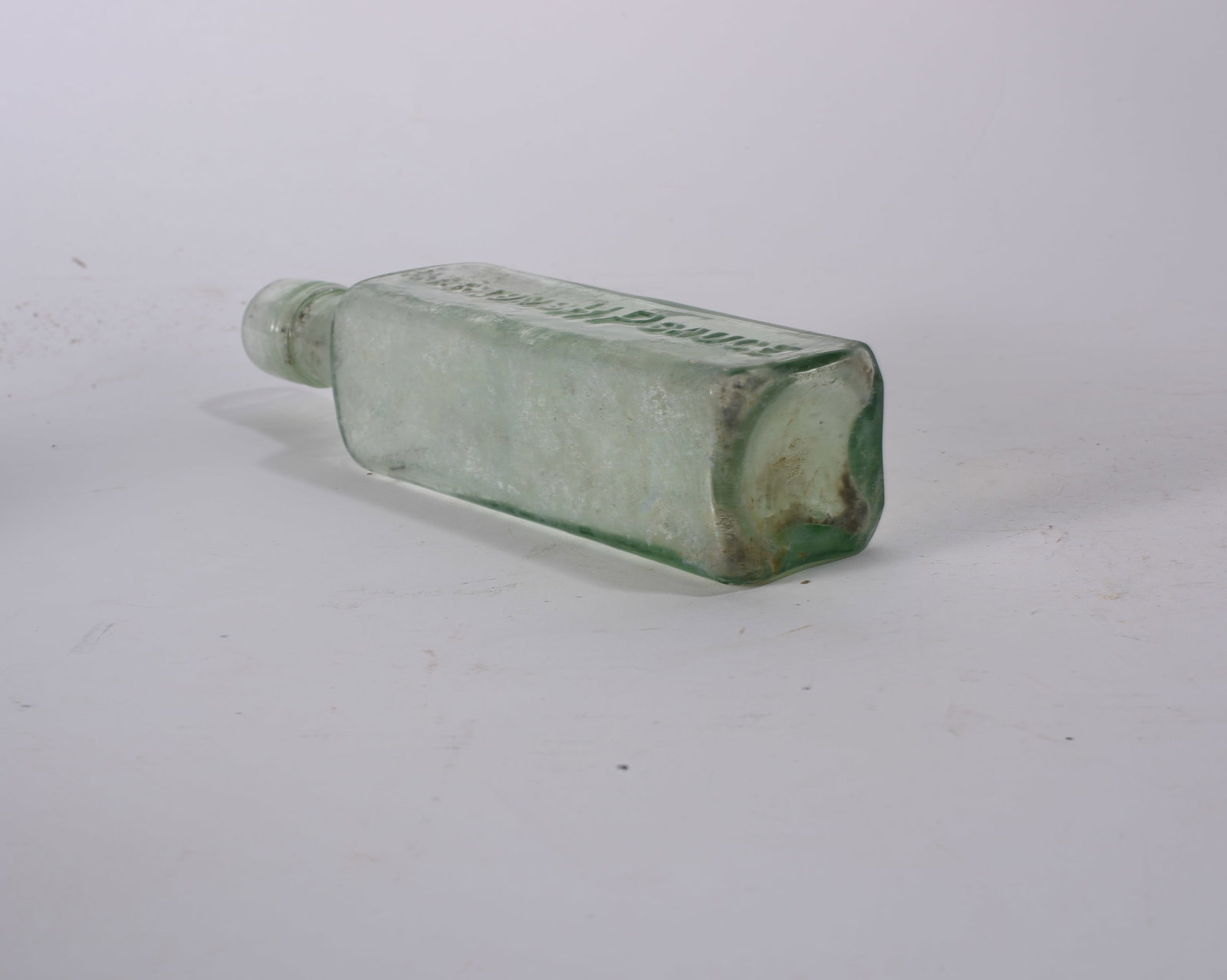 Aqua Rectangular Apothecary Bottle - 3