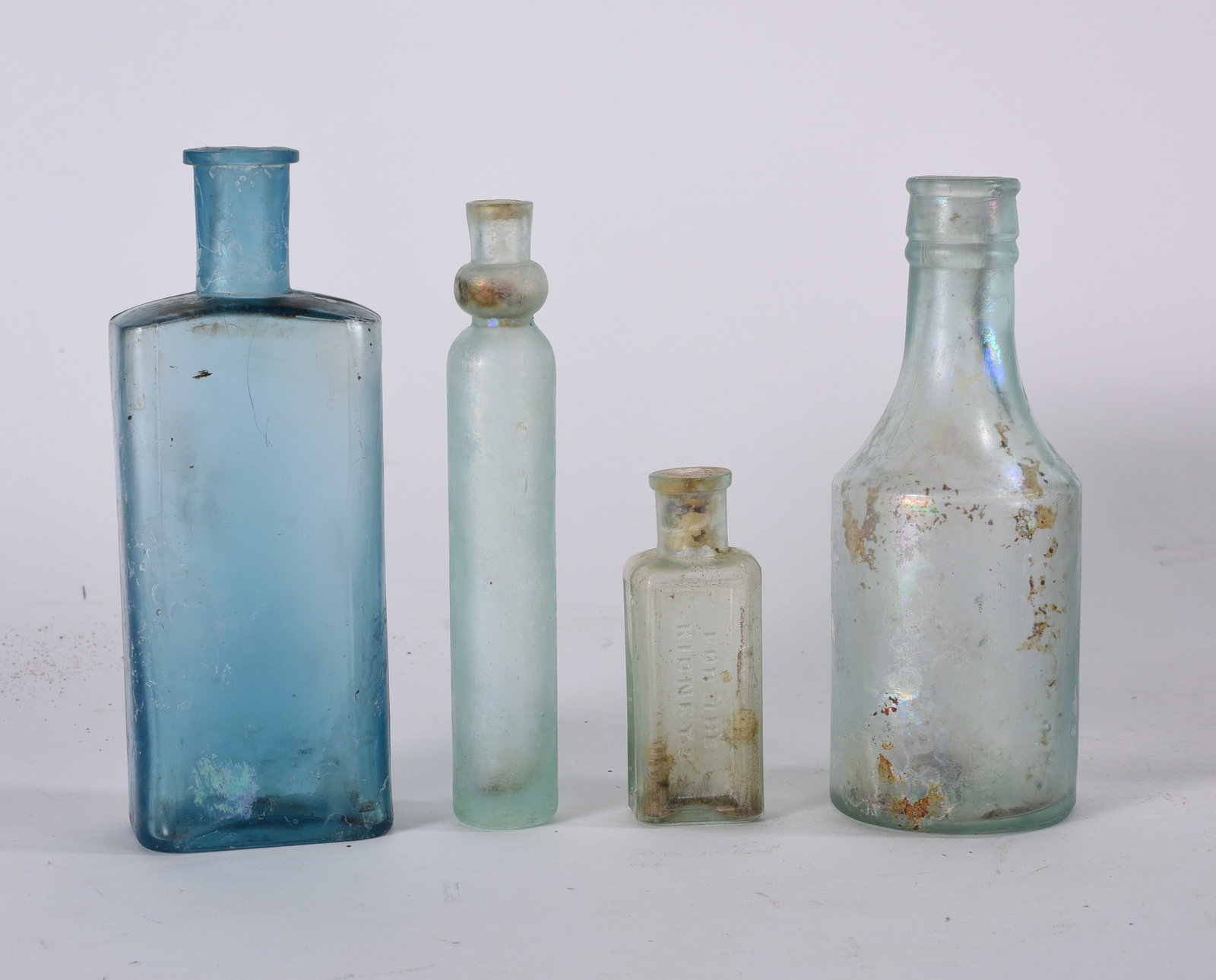 Assorted Aqua Glass Bottle Group (1 of 3)