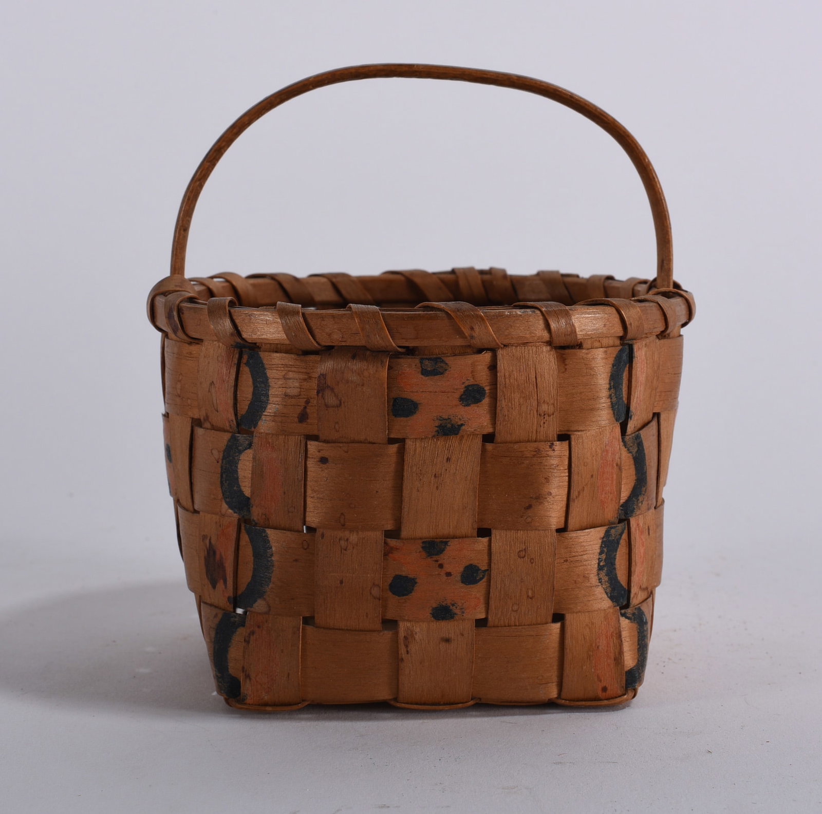 New England Antique Decorated Basket (1 of 5)